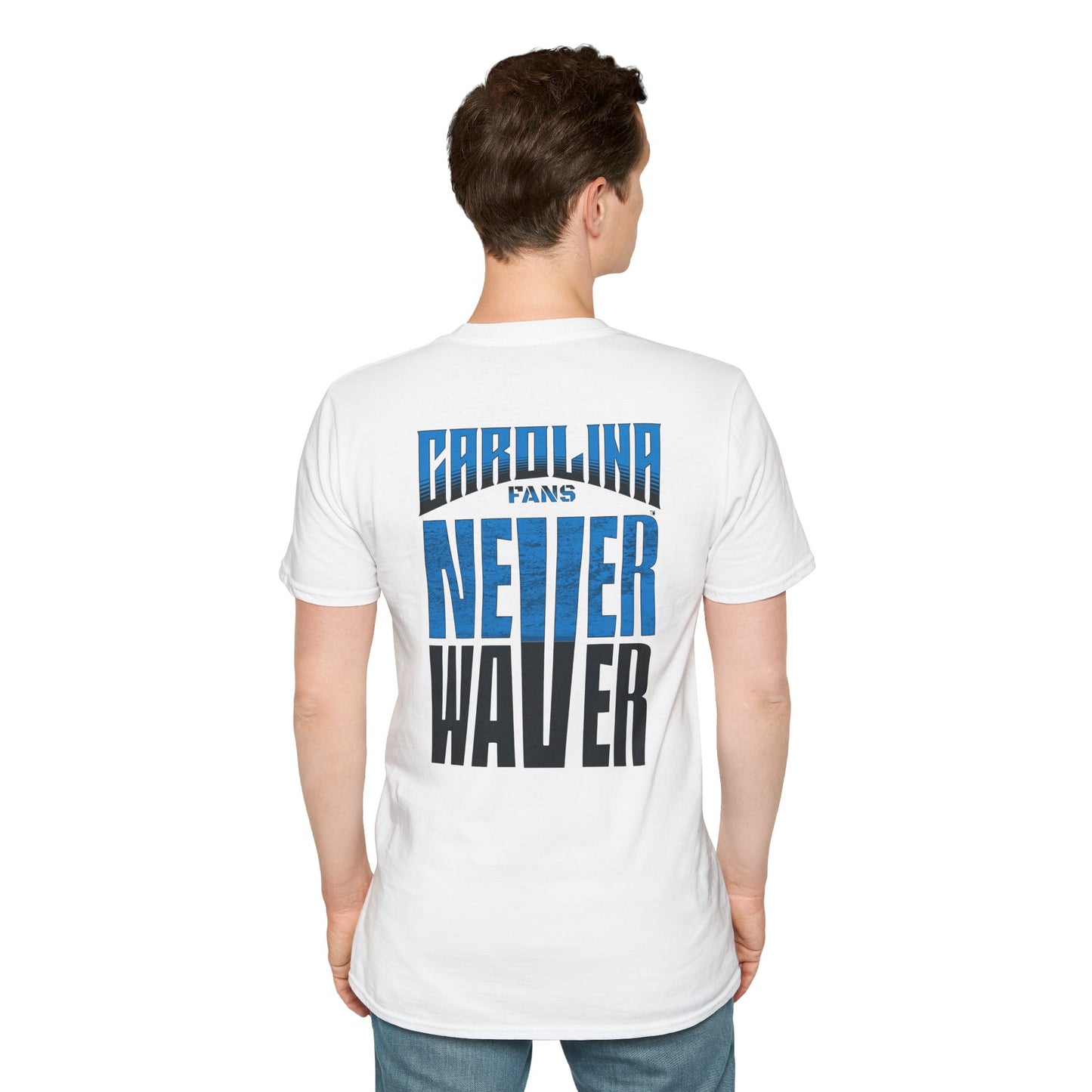 Carolina Fans Never Waver Unisex Softstyle T-Shirt - Never Waver