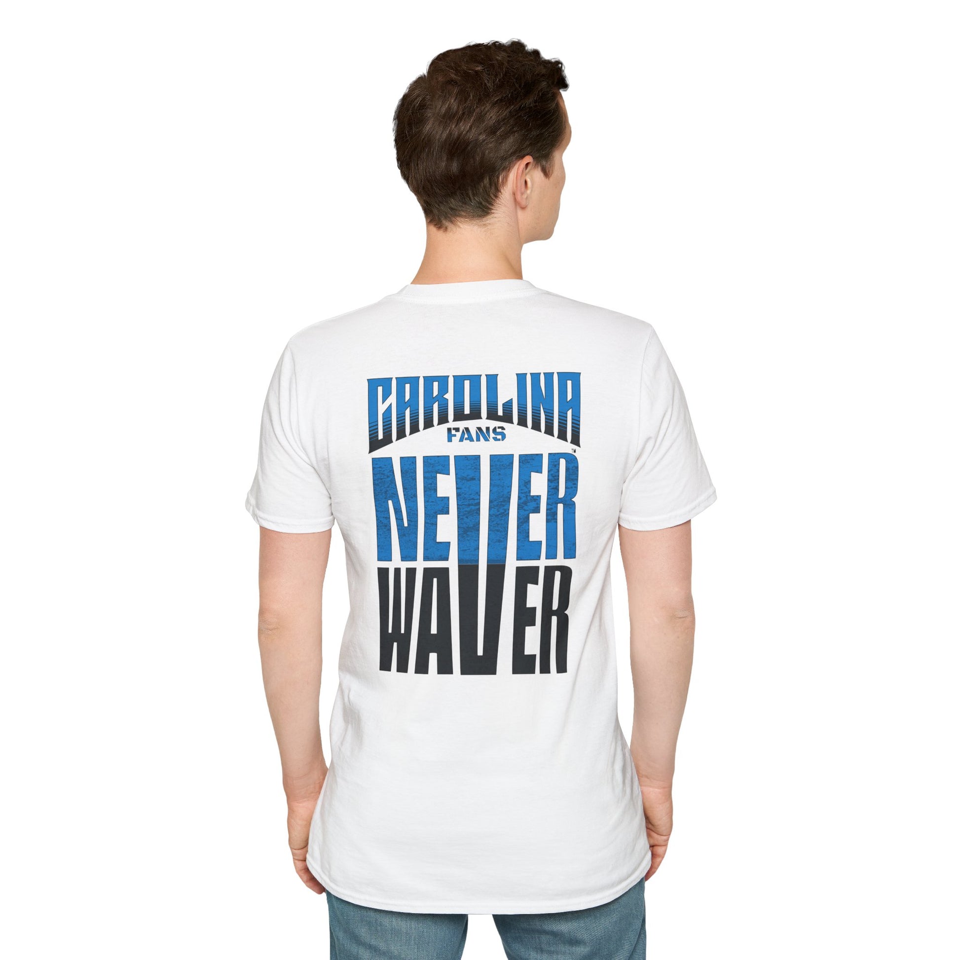 Carolina Fans Never Waver Unisex Softstyle T-Shirt - Never Waver