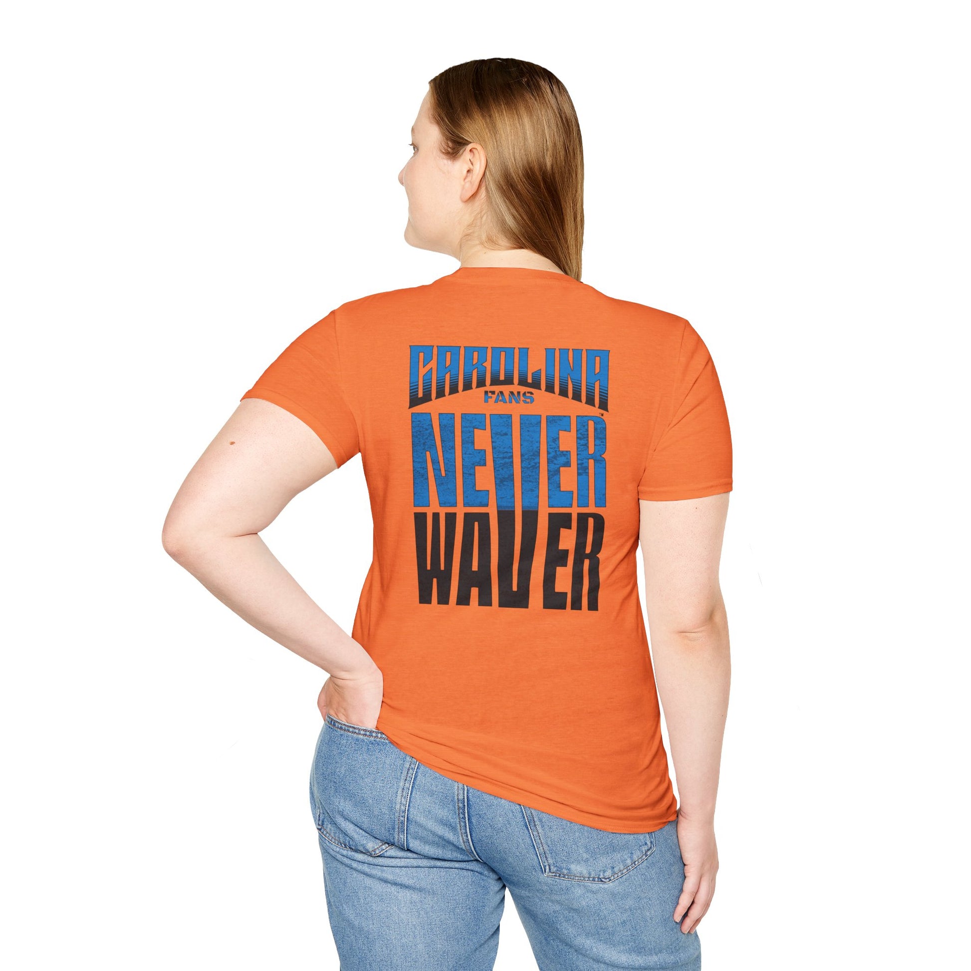Carolina Fans Never Waver Unisex Softstyle T-Shirt - Never Waver