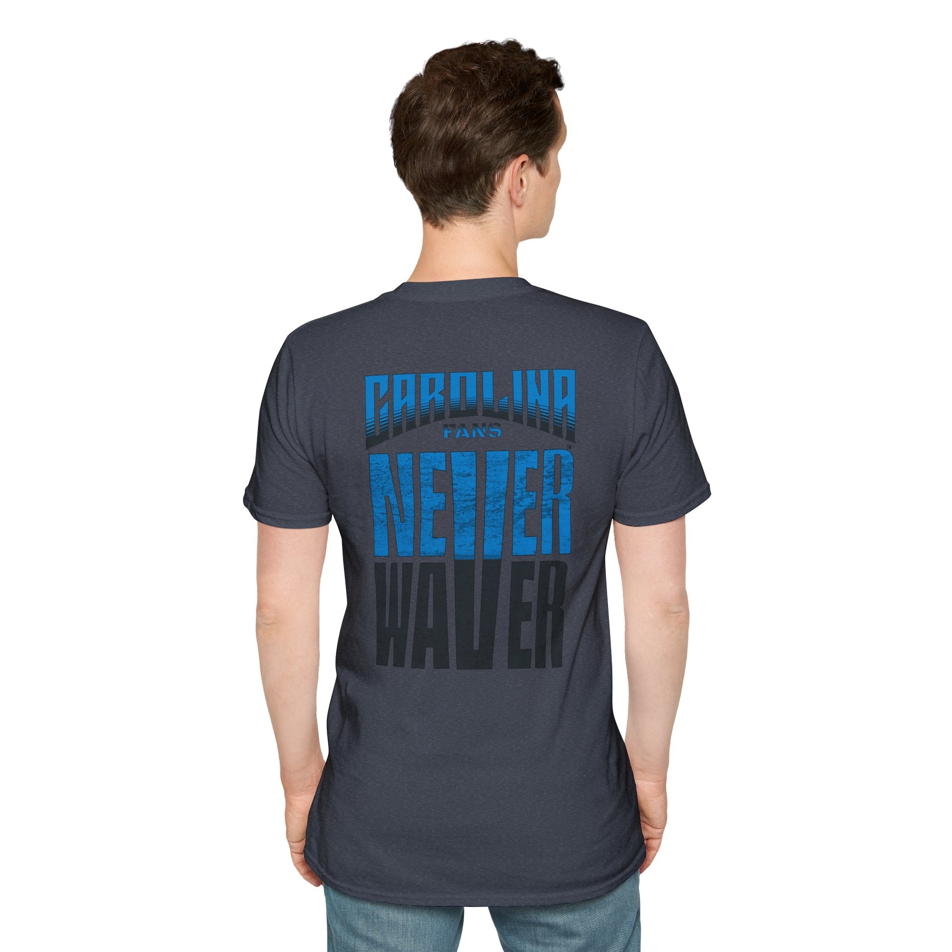 Carolina Fans Never Waver Unisex Softstyle T-Shirt - Never Waver