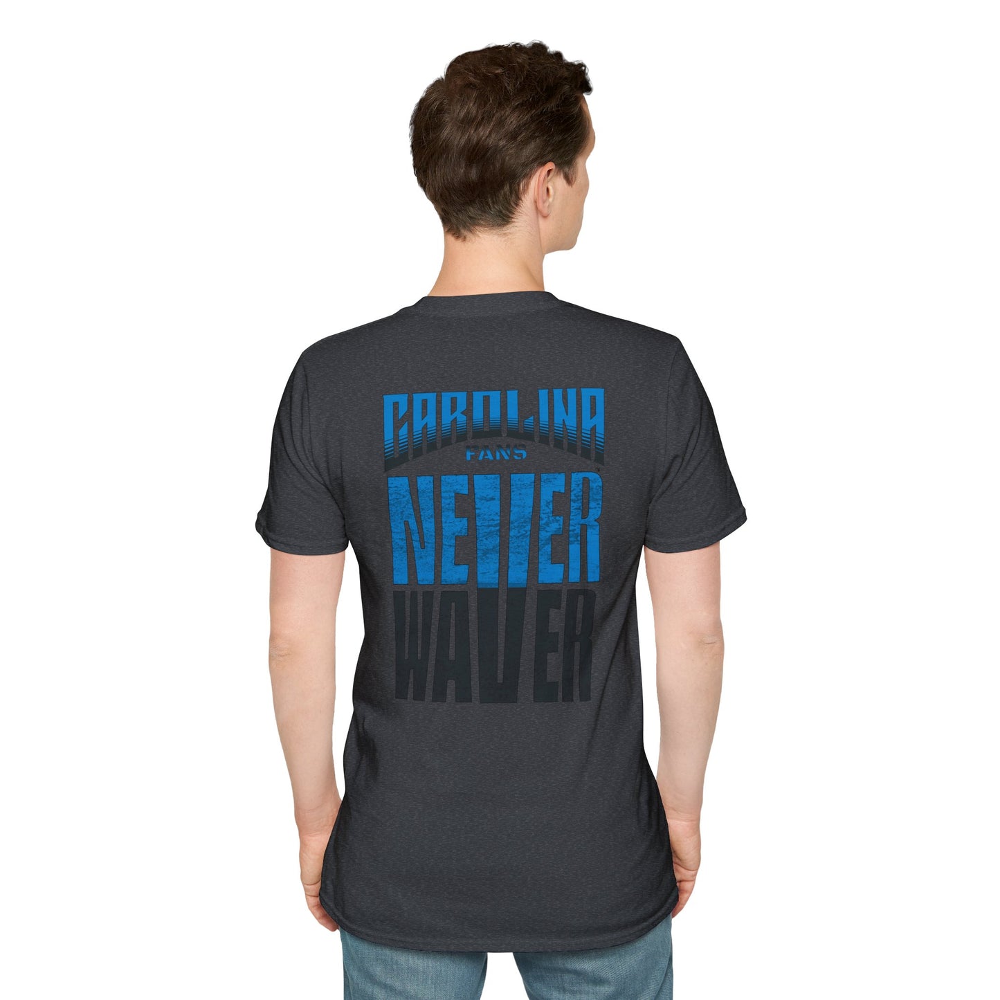 Carolina Fans Never Waver Unisex Softstyle T-Shirt - Never Waver
