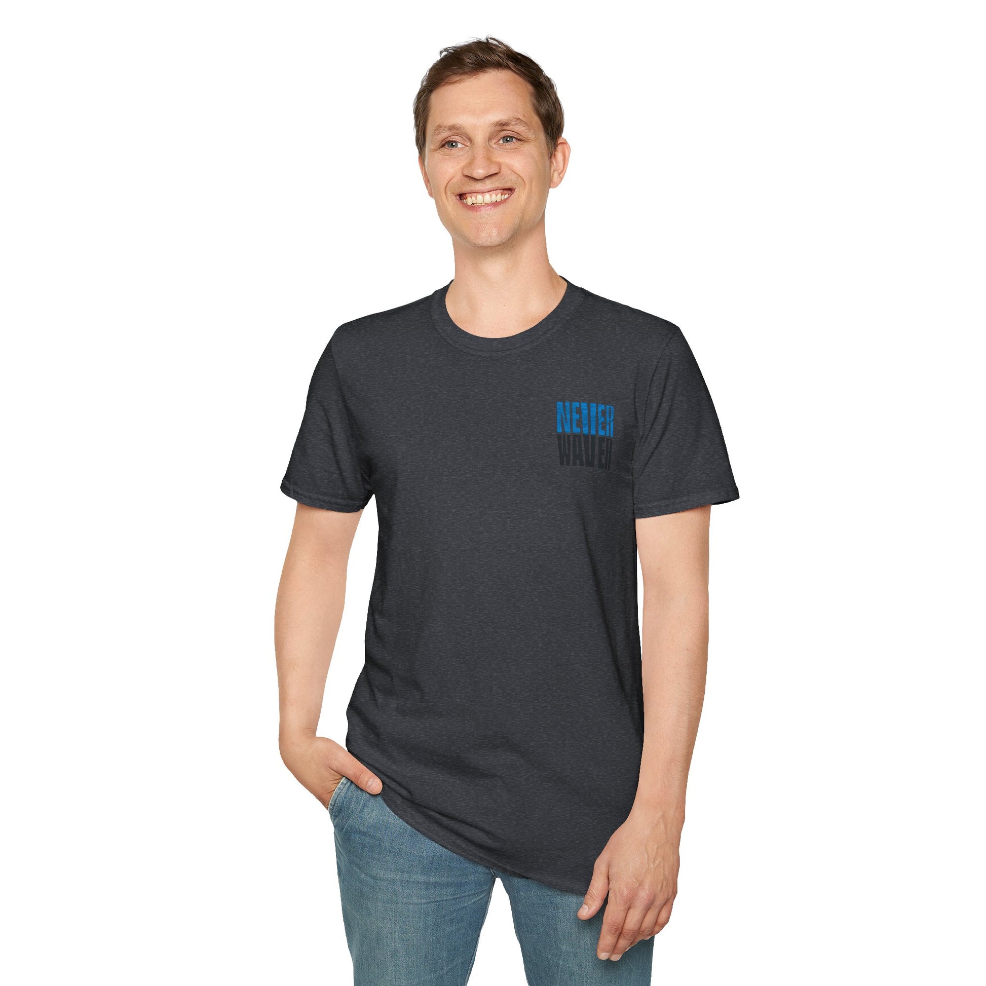 Carolina Fans Never Waver Unisex Softstyle T-Shirt - Never Waver