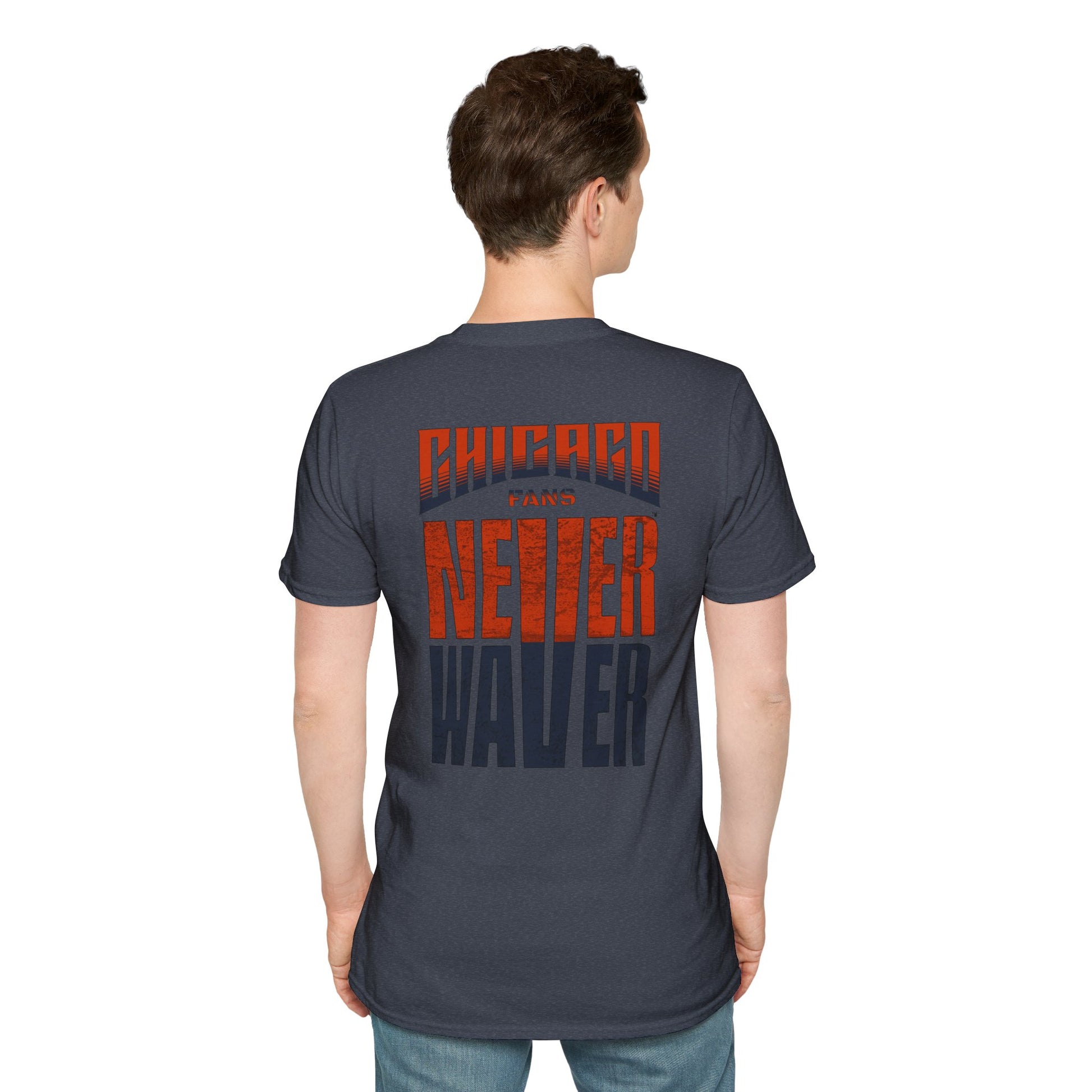 Chicago Fans Never Waver Unisex Softstyle T-Shirt - Never Waver