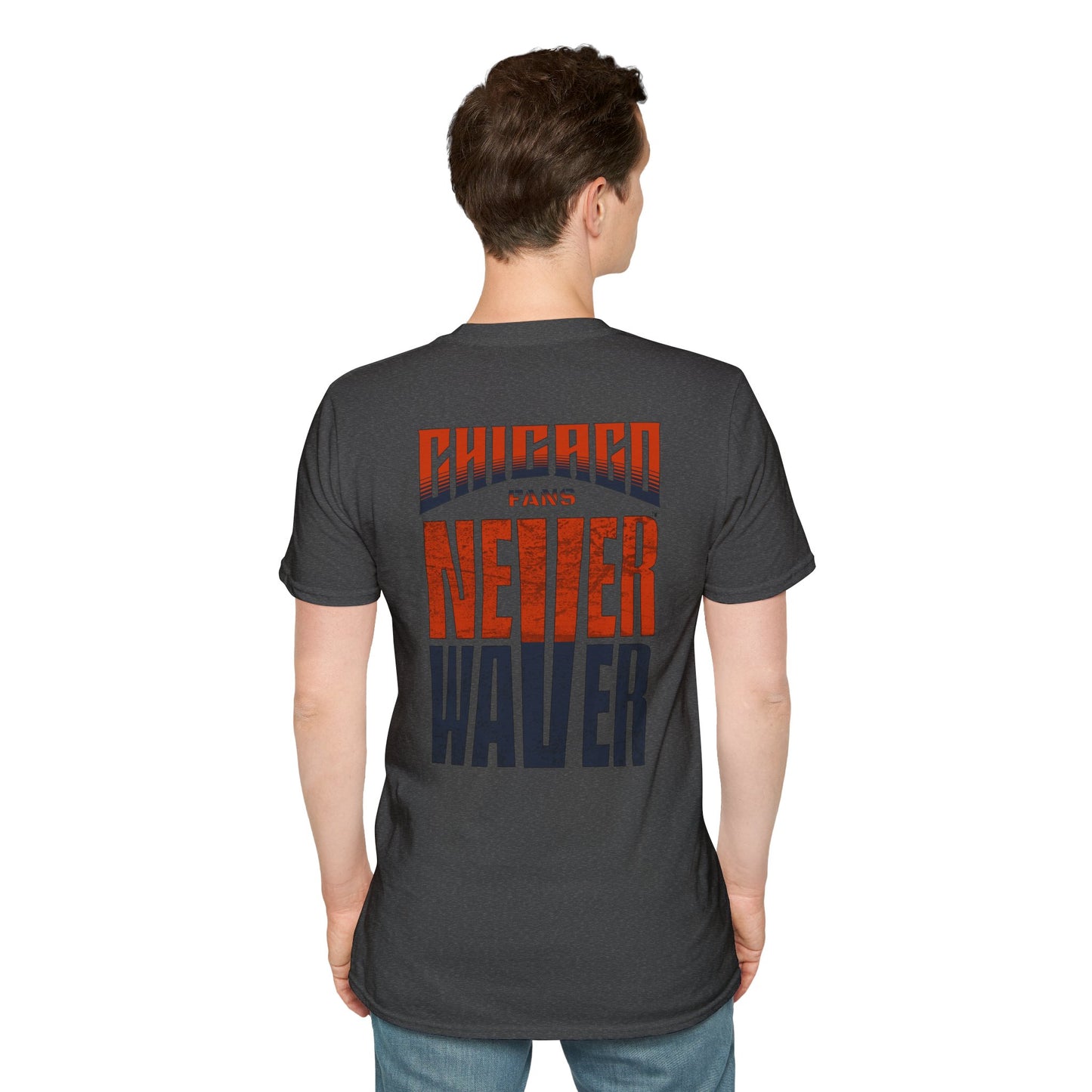 Chicago Fans Never Waver Unisex Softstyle T-Shirt - Never Waver