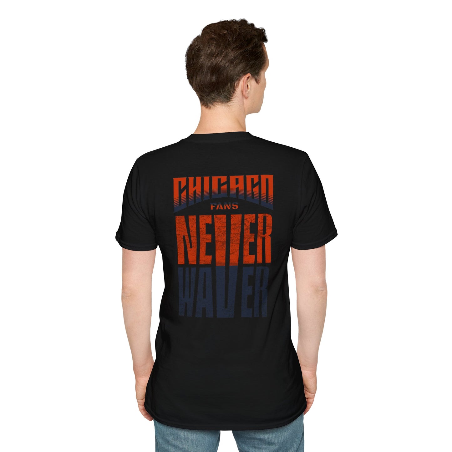 Chicago Fans Never Waver Unisex Softstyle T-Shirt - Never Waver