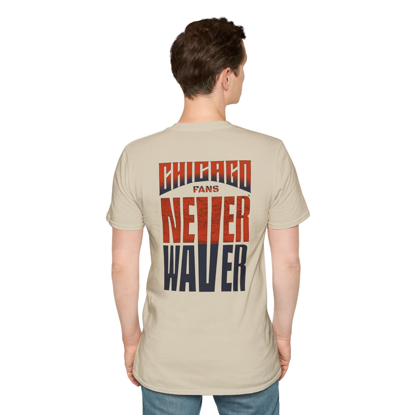 Chicago Fans Never Waver Unisex Softstyle T-Shirt - Never Waver