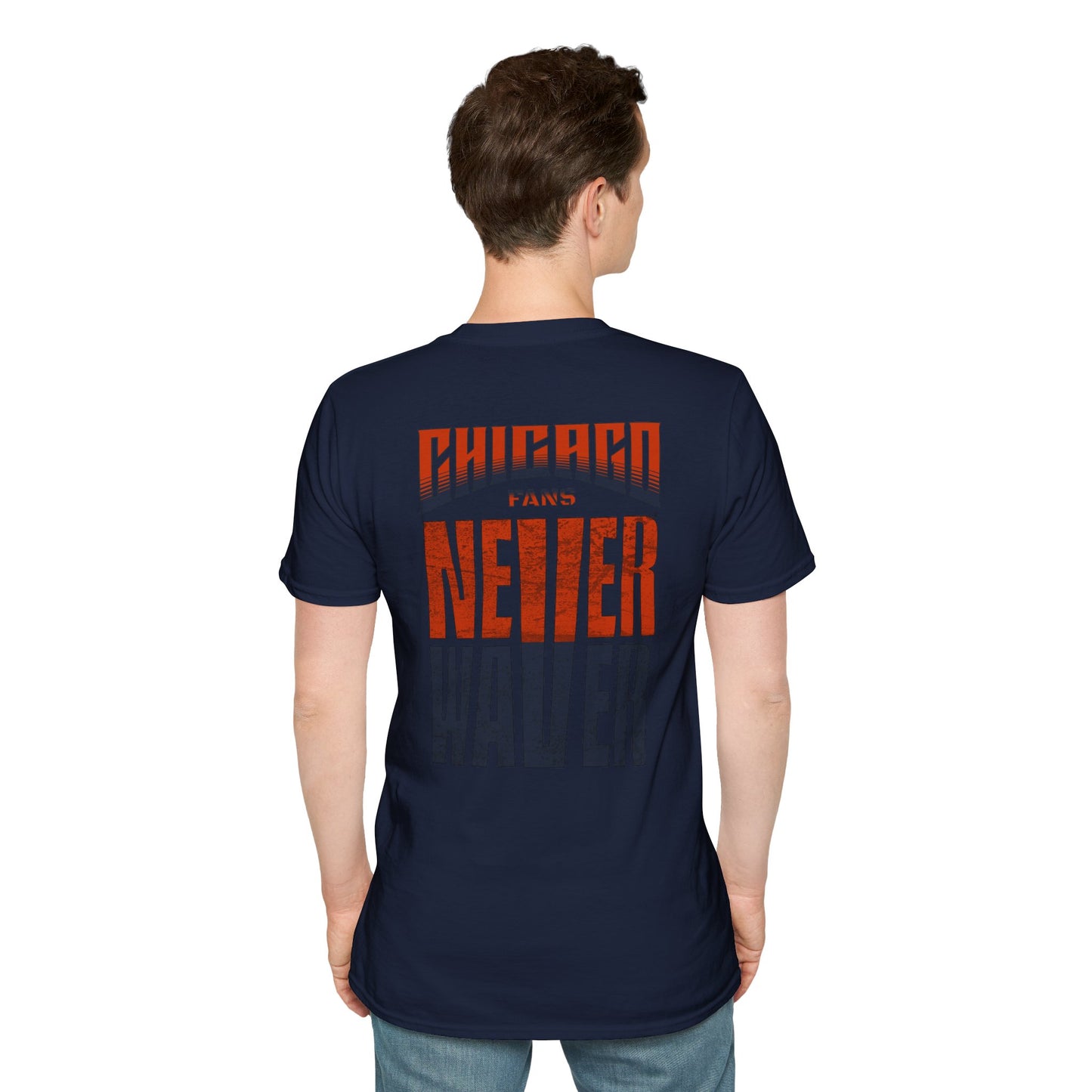 Chicago Fans Never Waver Unisex Softstyle T-Shirt - Never Waver