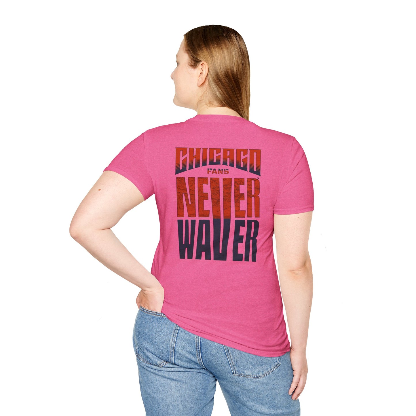 Chicago Fans Never Waver Unisex Softstyle T-Shirt - Never Waver