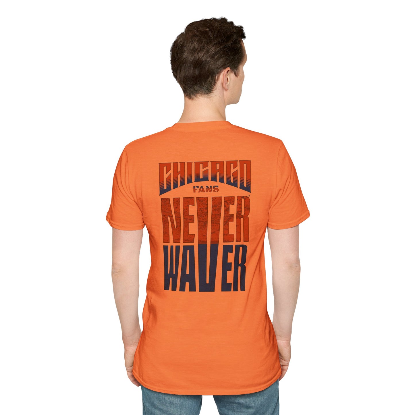 Chicago Fans Never Waver Unisex Softstyle T-Shirt - Never Waver