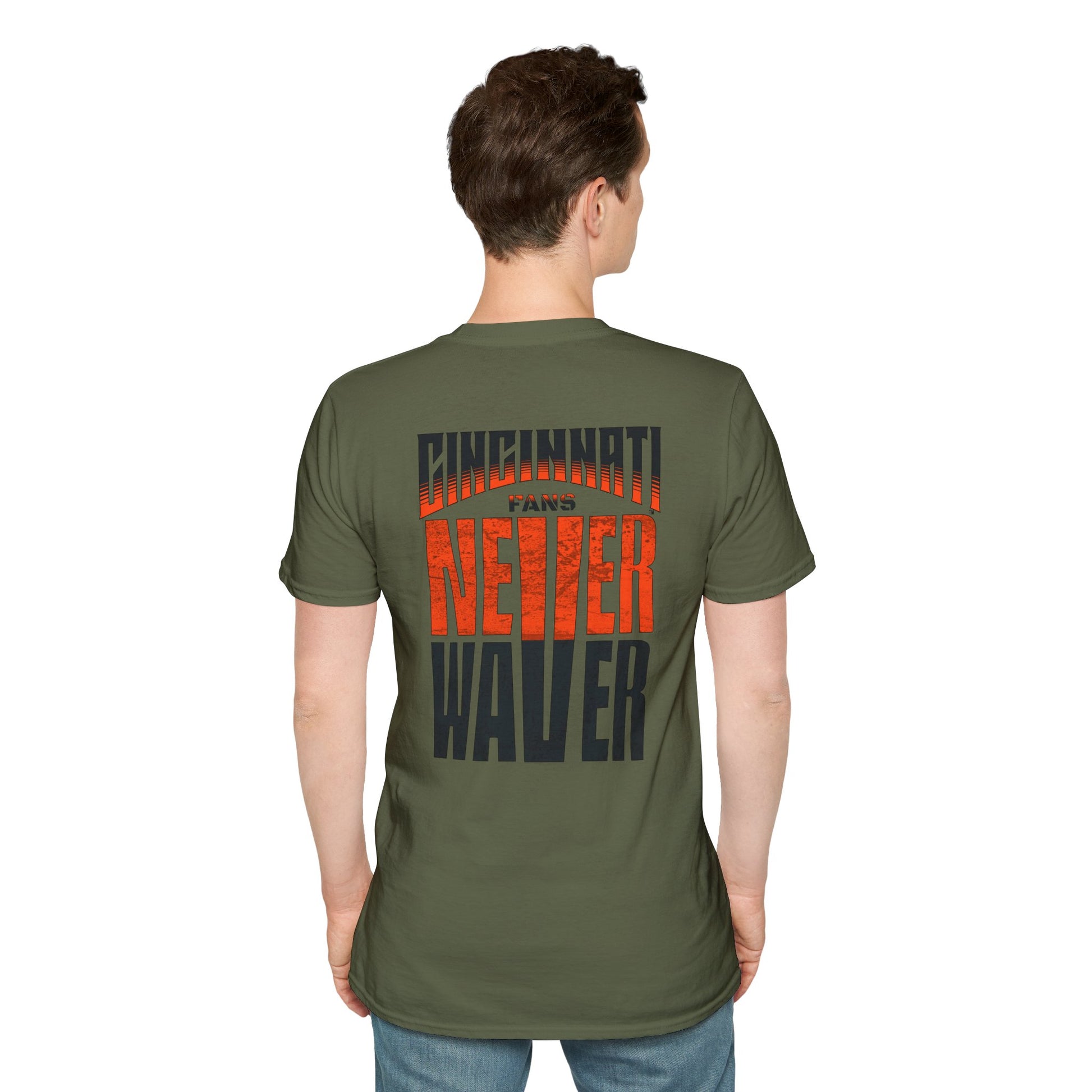 Cincinnati Fans Never Waver Unisex Softstyle T-Shirt - Never Waver