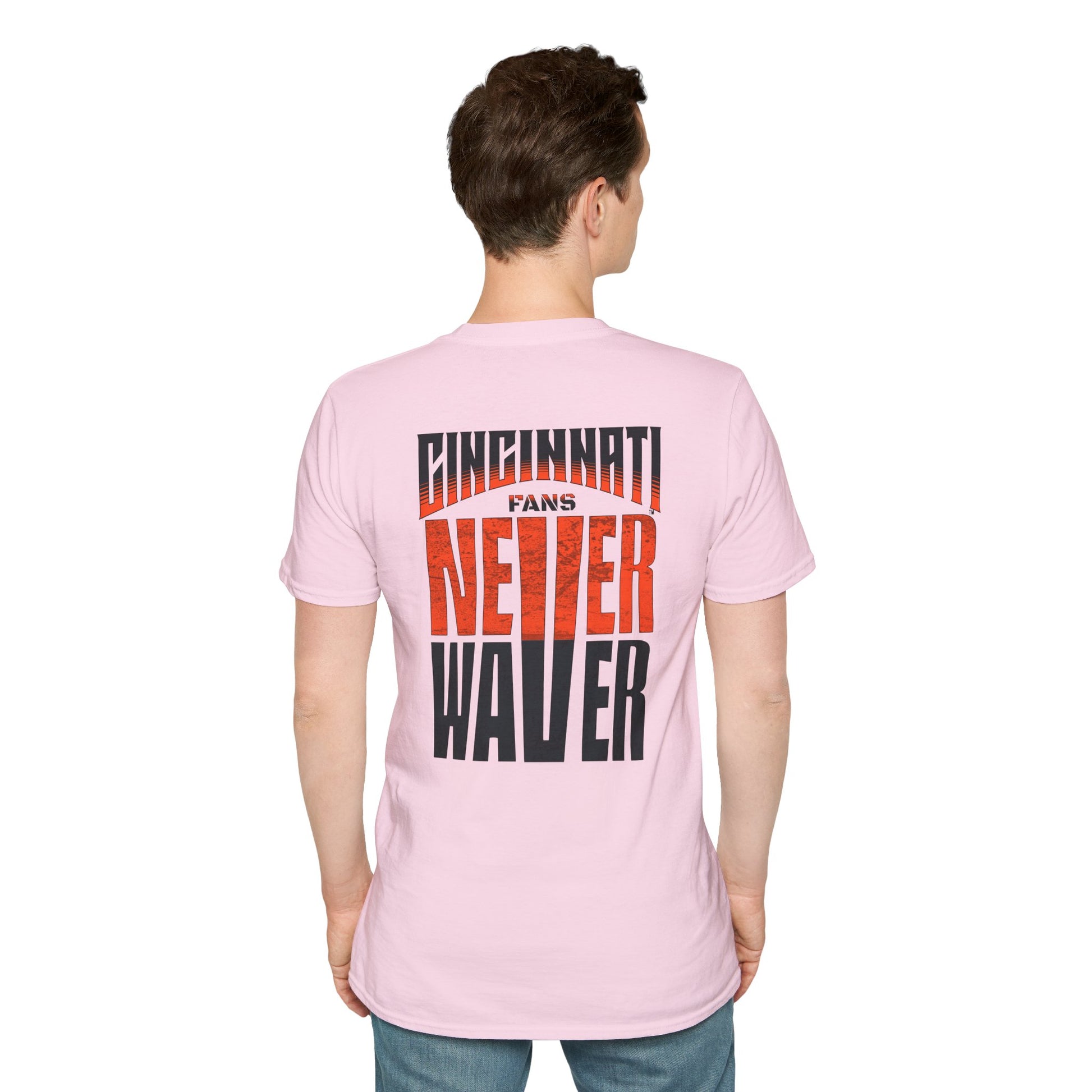 Cincinnati Fans Never Waver Unisex Softstyle T-Shirt - Never Waver