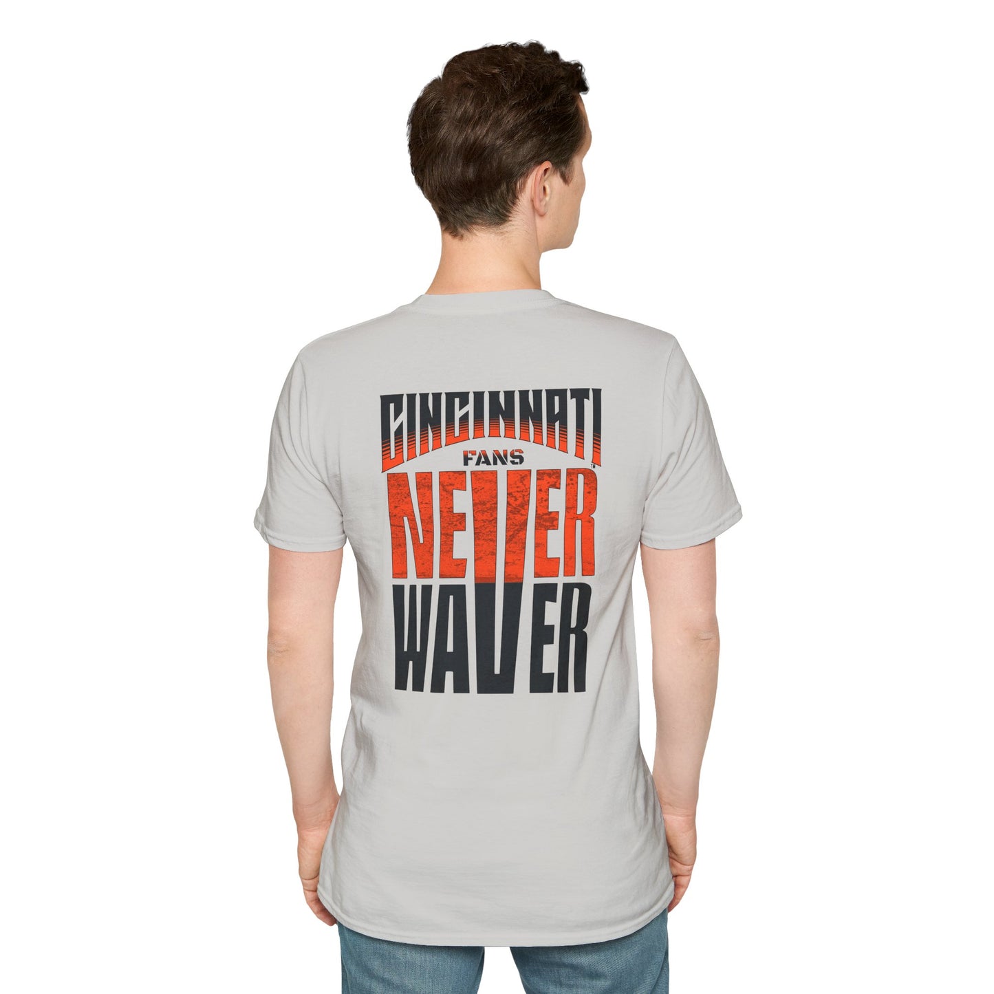 Cincinnati Fans Never Waver Unisex Softstyle T-Shirt - Never Waver