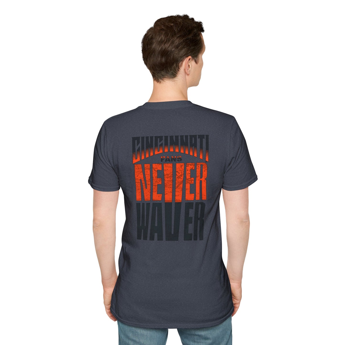 Cincinnati Fans Never Waver Unisex Softstyle T-Shirt - Never Waver