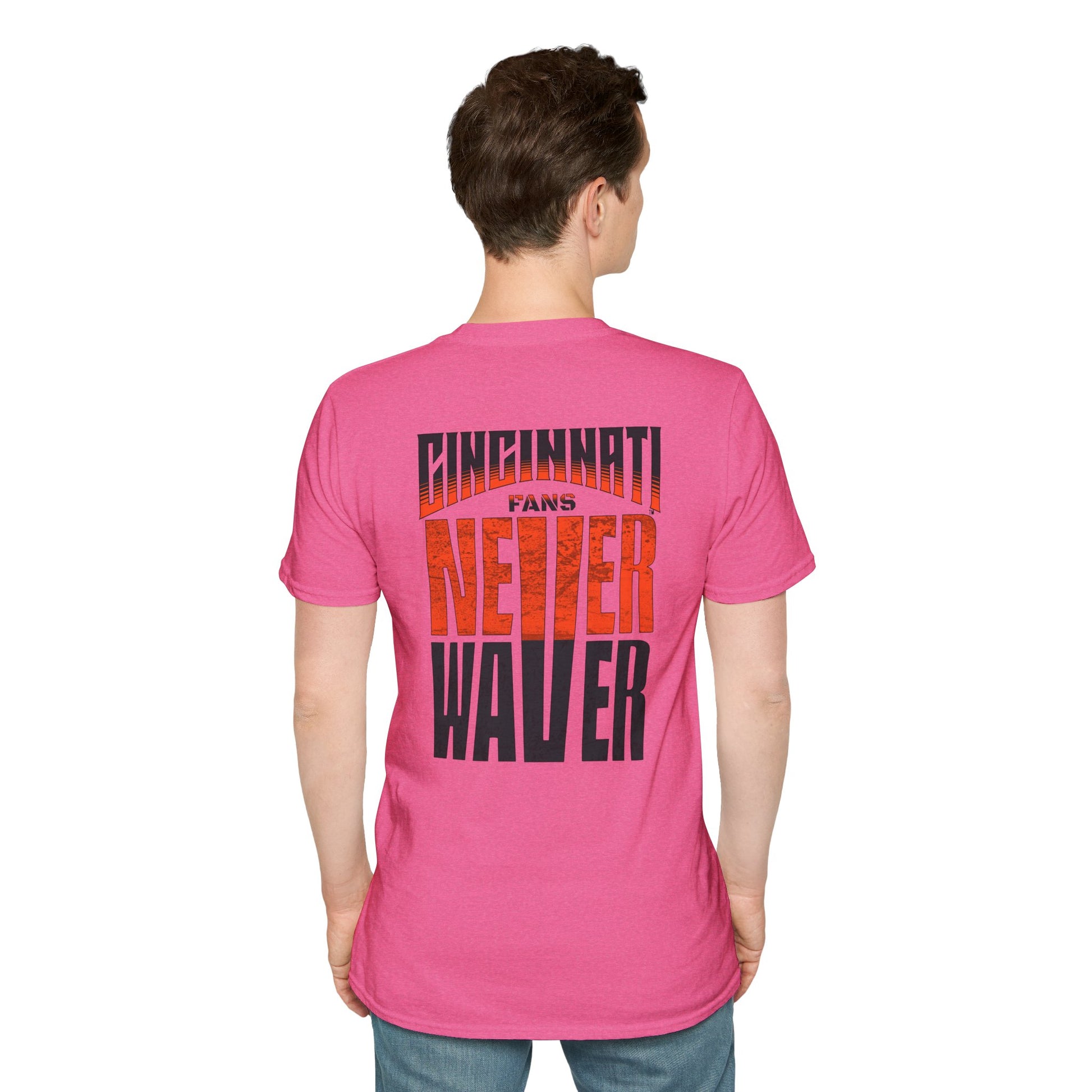 Cincinnati Fans Never Waver Unisex Softstyle T-Shirt - Never Waver