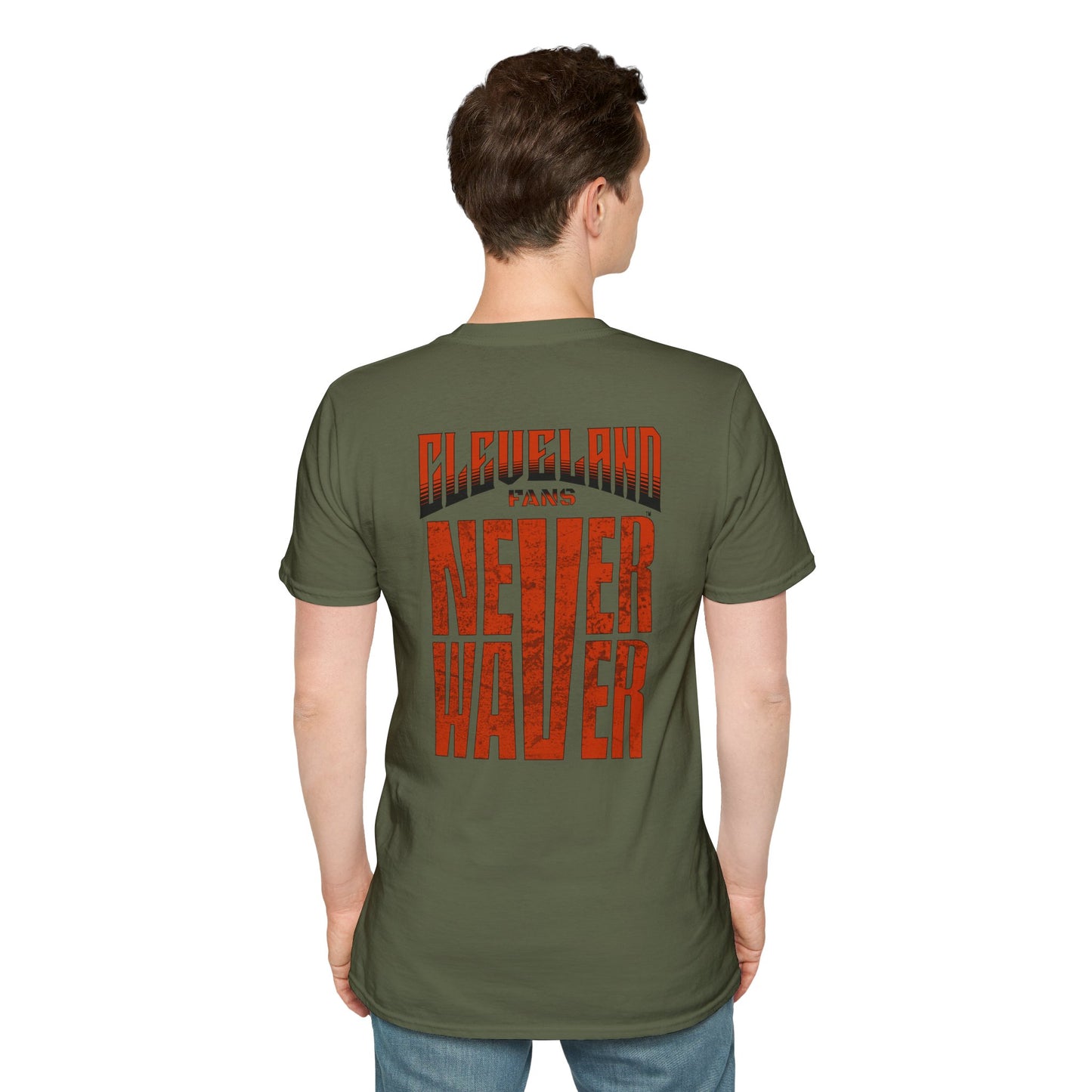 Cleveland Fans Never Waver Unisex Softstyle T-Shirt - Never Waver