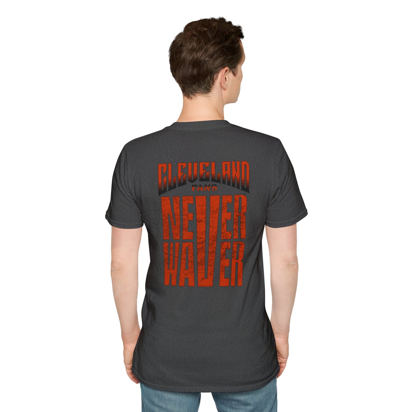 Cleveland Fans Never Waver Unisex Softstyle T-Shirt - Never Waver