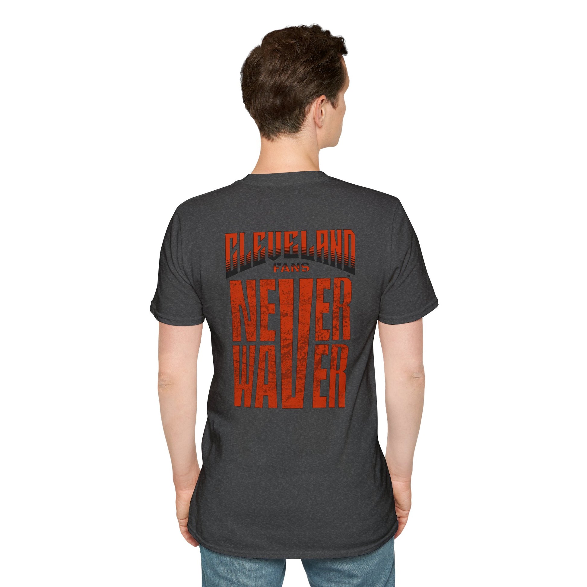 Cleveland Fans Never Waver Unisex Softstyle T-Shirt - Never Waver