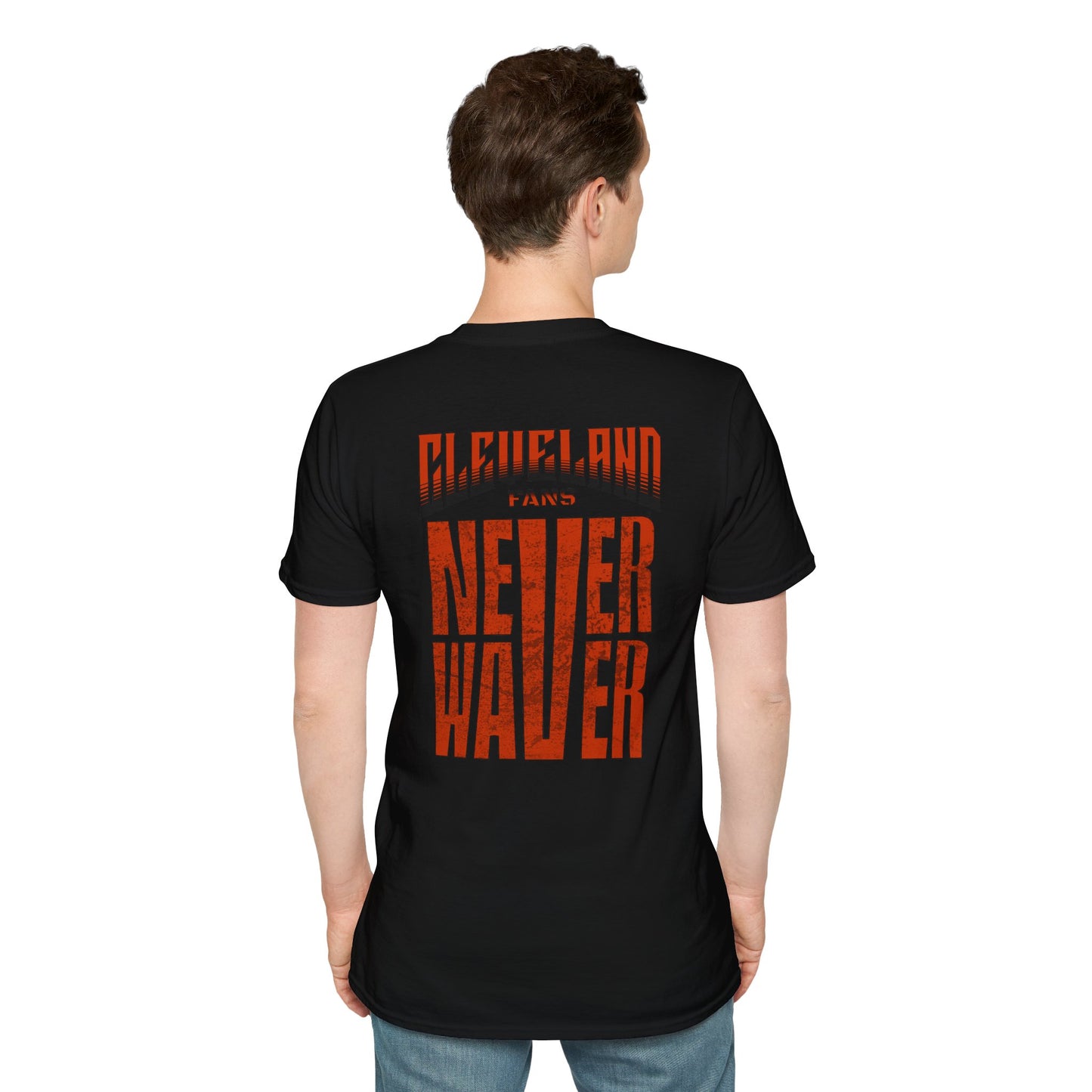 Cleveland Fans Never Waver Unisex Softstyle T-Shirt - Never Waver