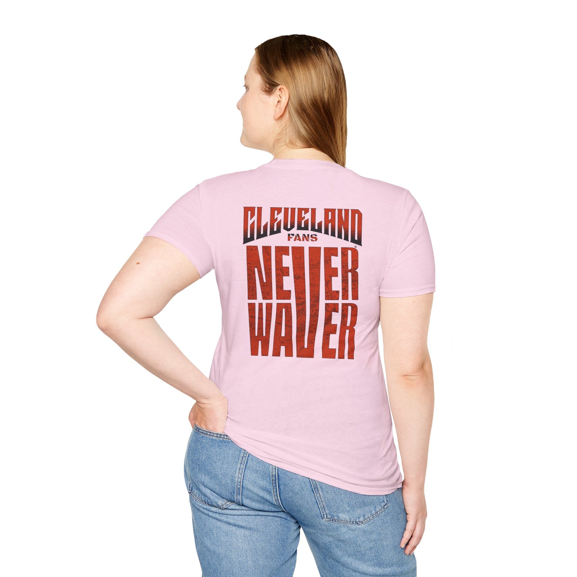 Cleveland Fans Never Waver Unisex Softstyle T-Shirt - Never Waver