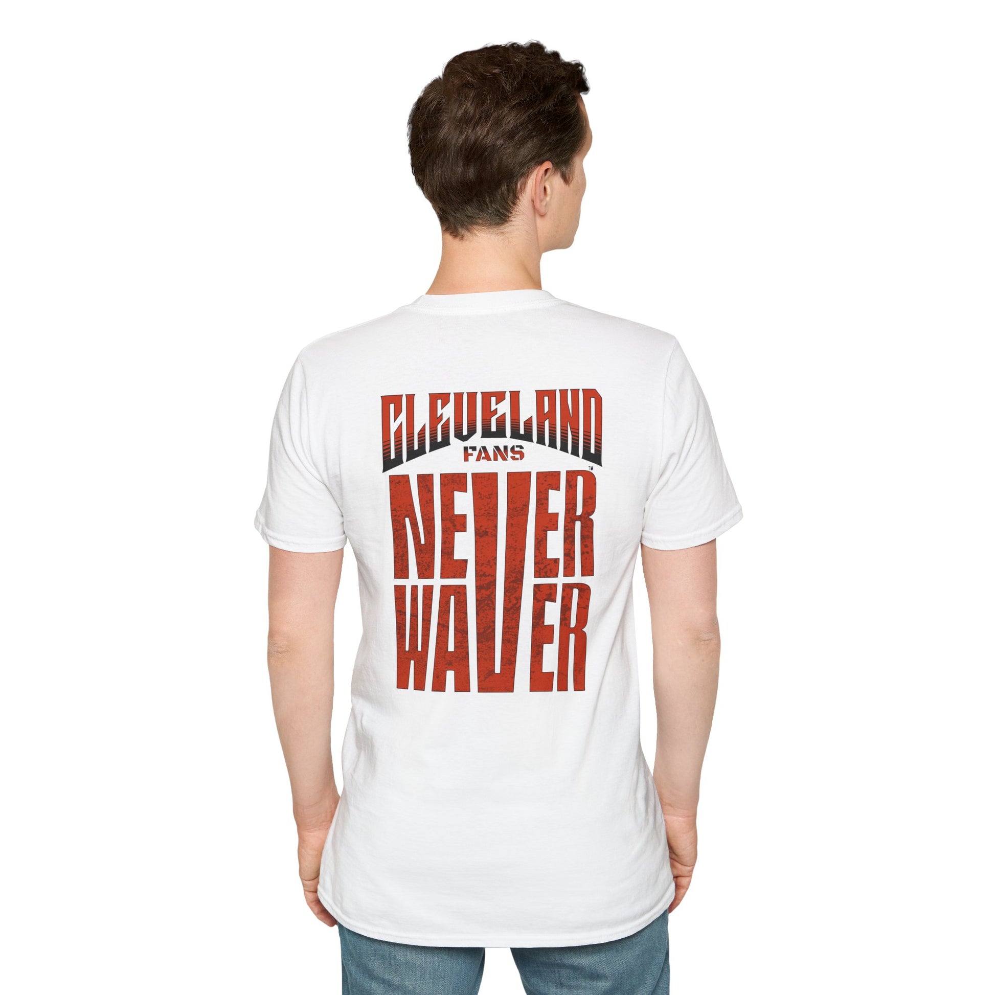 Cleveland Fans Never Waver Unisex Softstyle T-Shirt - Never Waver