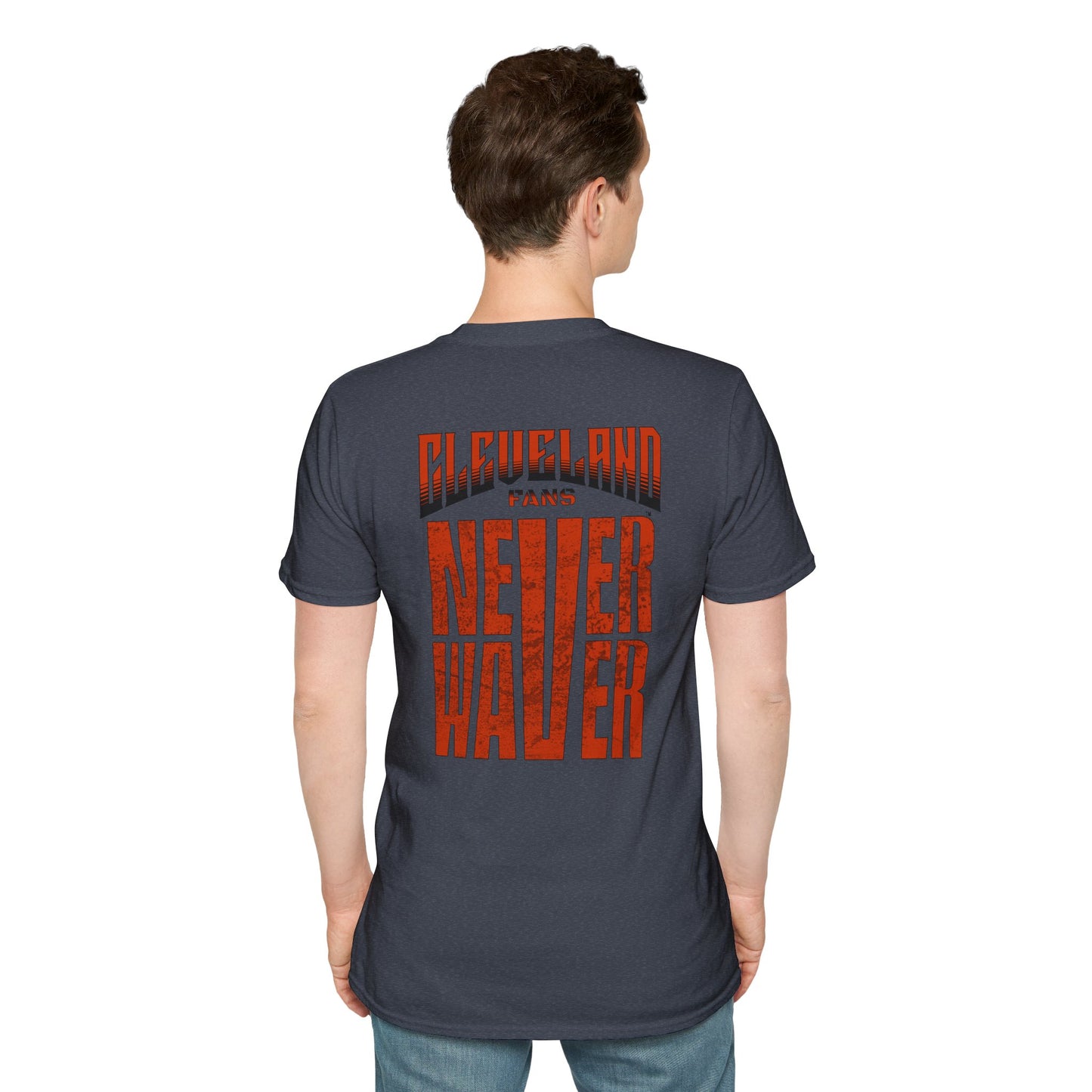 Cleveland Fans Never Waver Unisex Softstyle T-Shirt - Never Waver