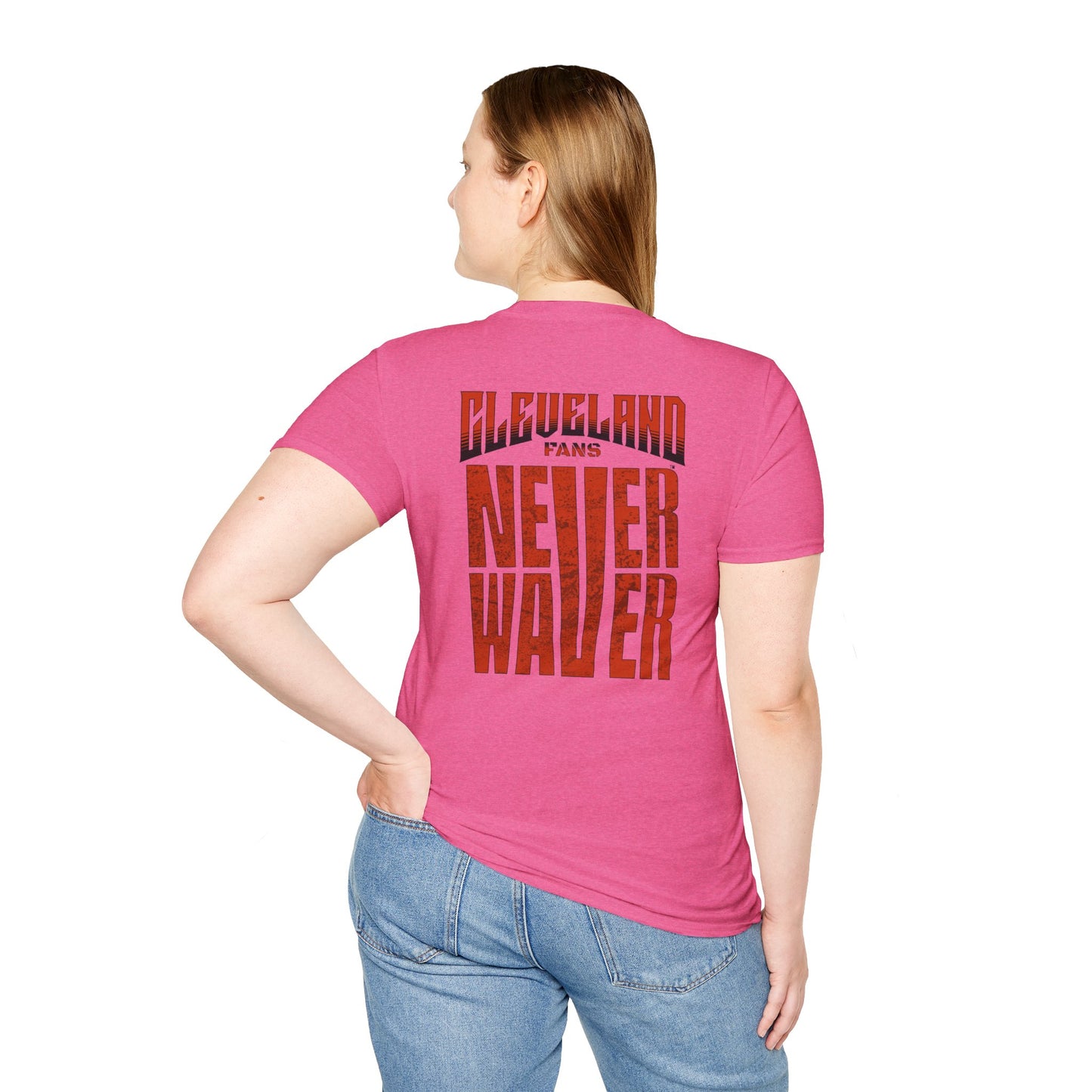 Cleveland Fans Never Waver Unisex Softstyle T-Shirt - Never Waver