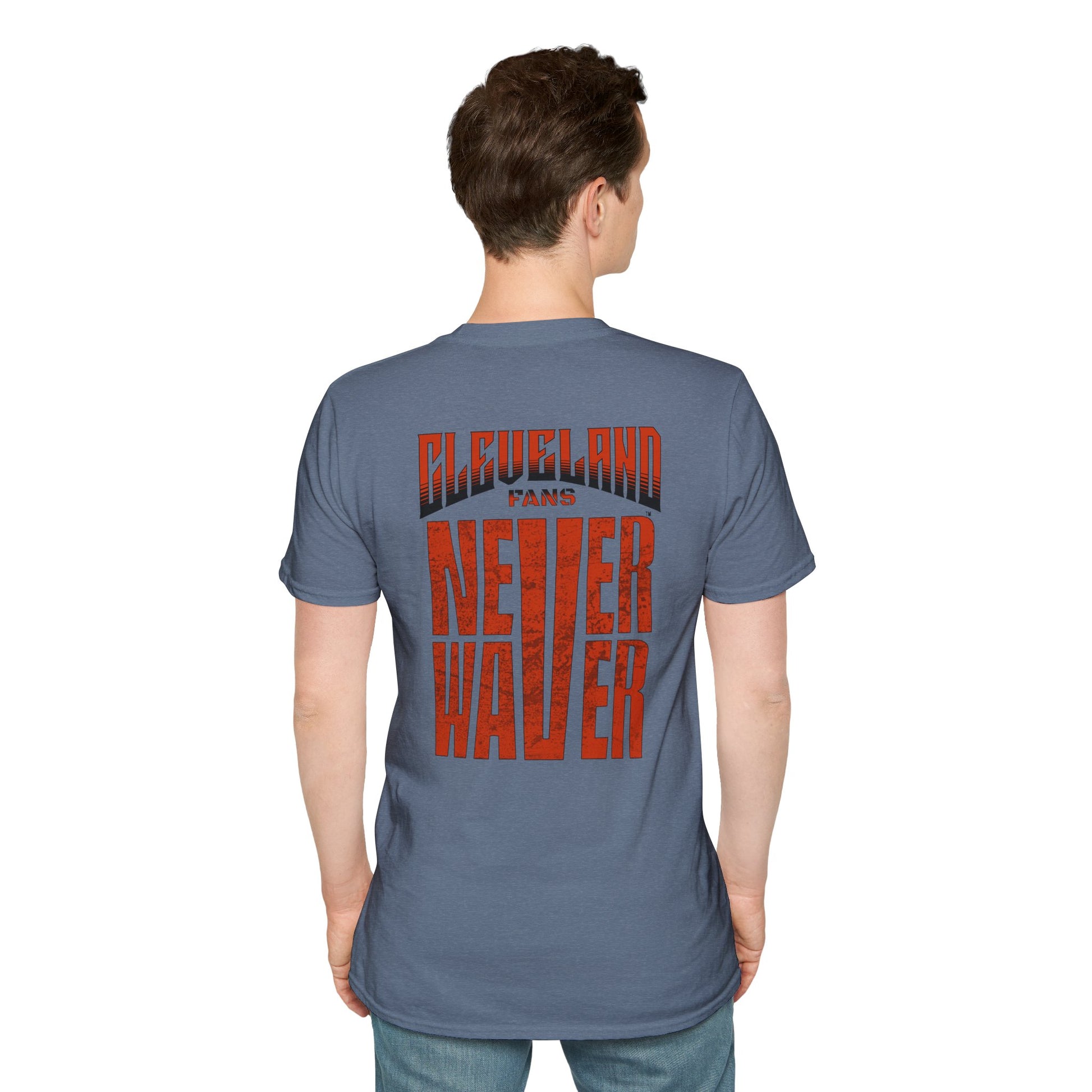 Cleveland Fans Never Waver Unisex Softstyle T-Shirt - Never Waver