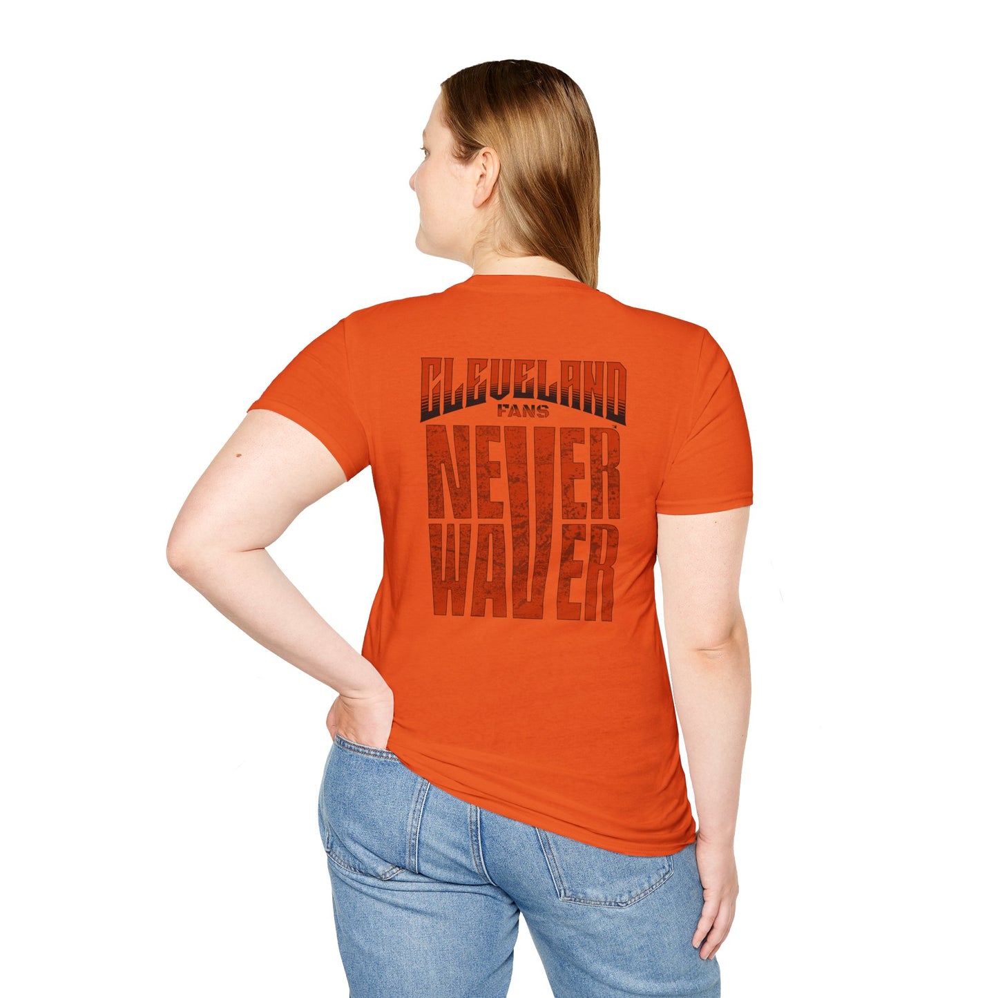 Cleveland Fans Never Waver Unisex Softstyle T-Shirt - Never Waver