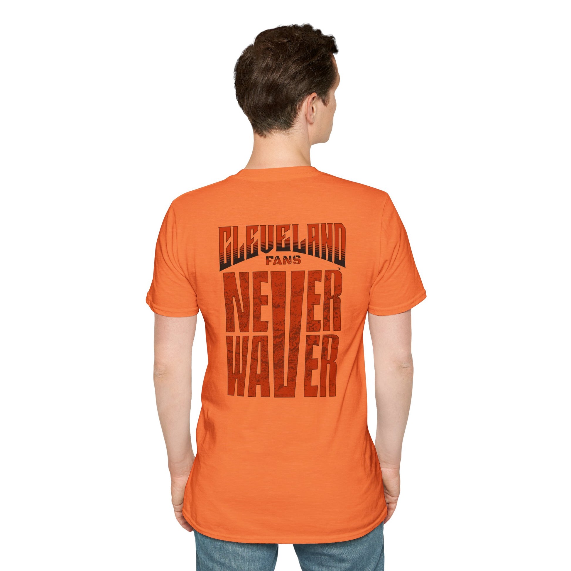 Cleveland Fans Never Waver Unisex Softstyle T-Shirt - Never Waver
