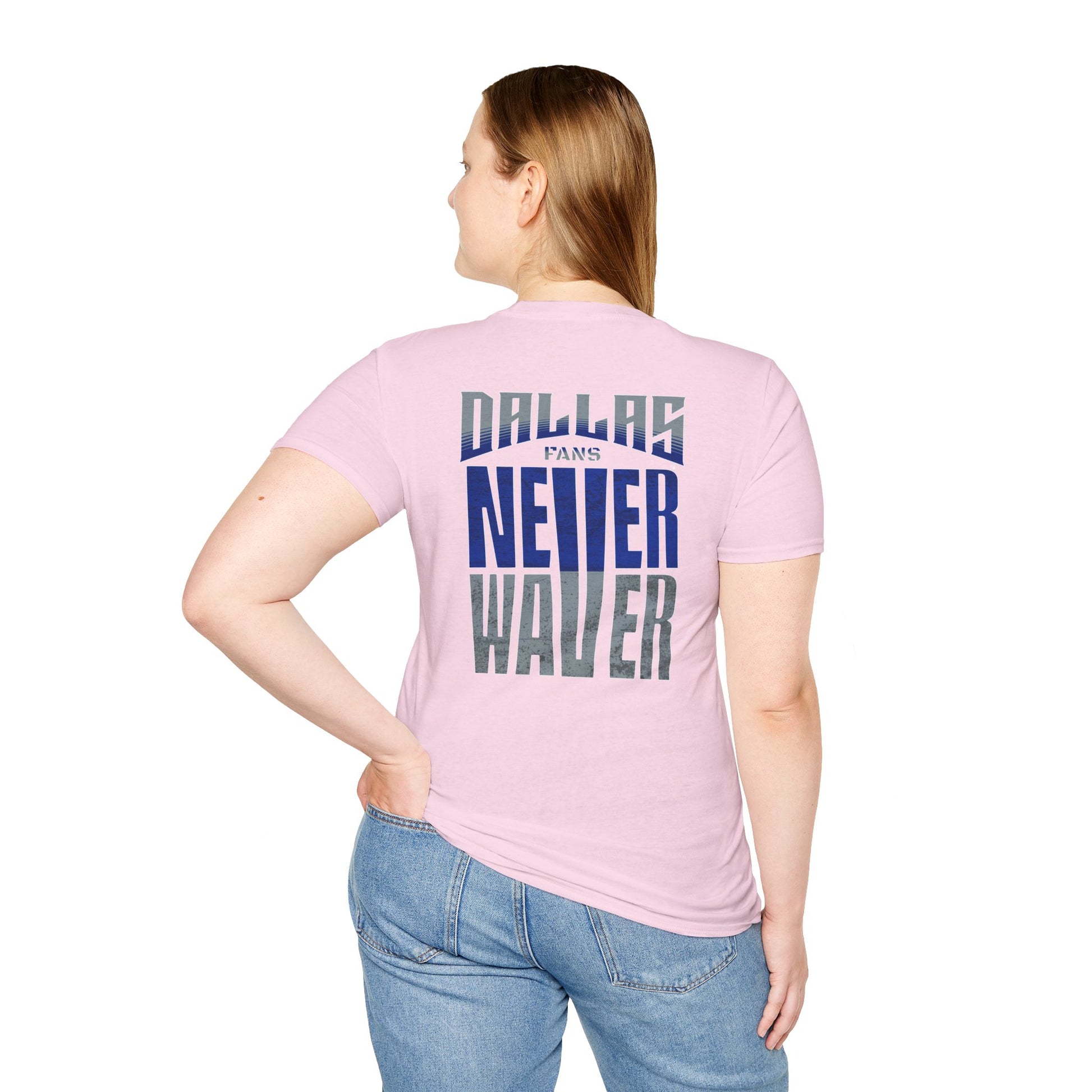 Dallas Fans Never Waver Unisex Softstyle T-Shirt - Never Waver