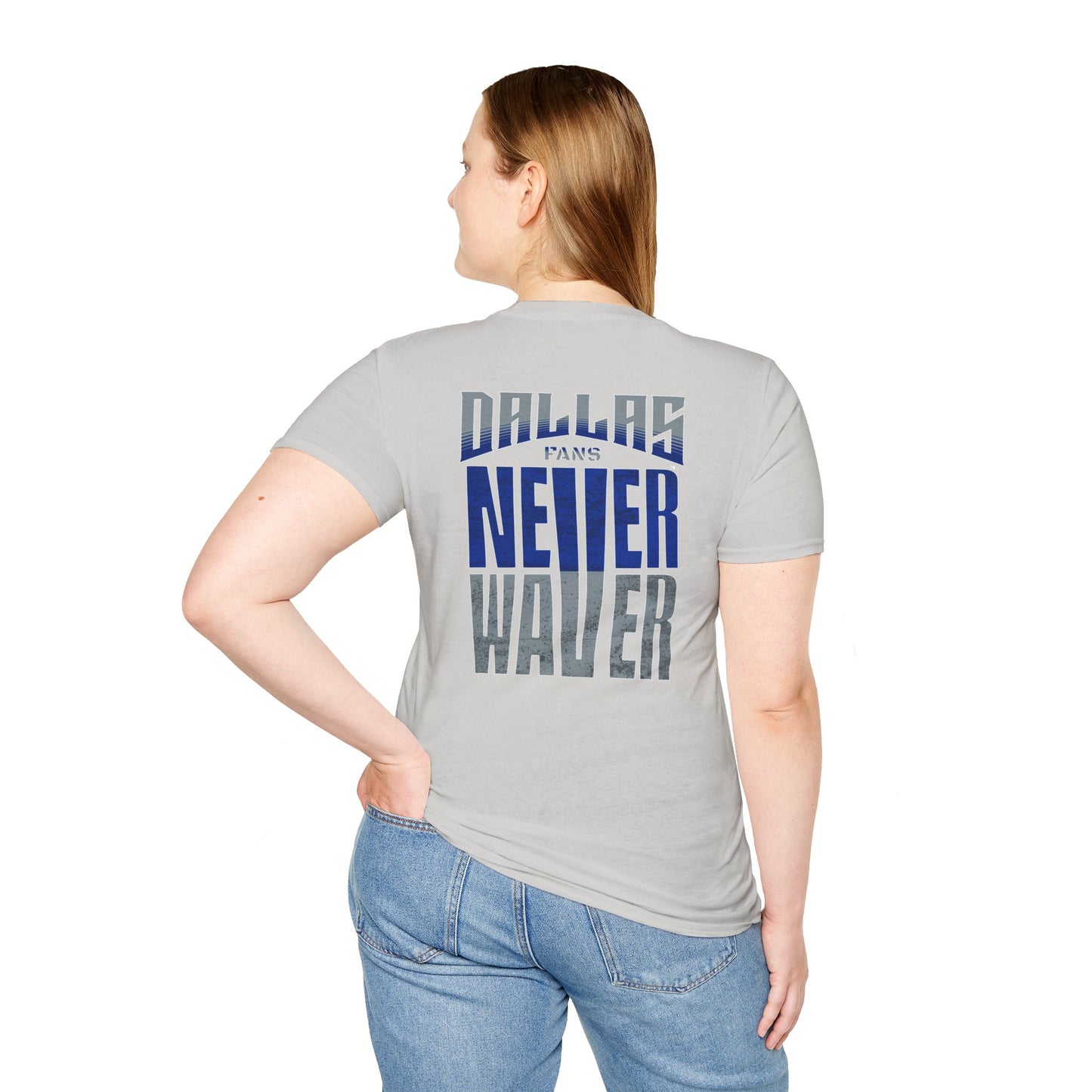Dallas Fans Never Waver Unisex Softstyle T-Shirt - Never Waver