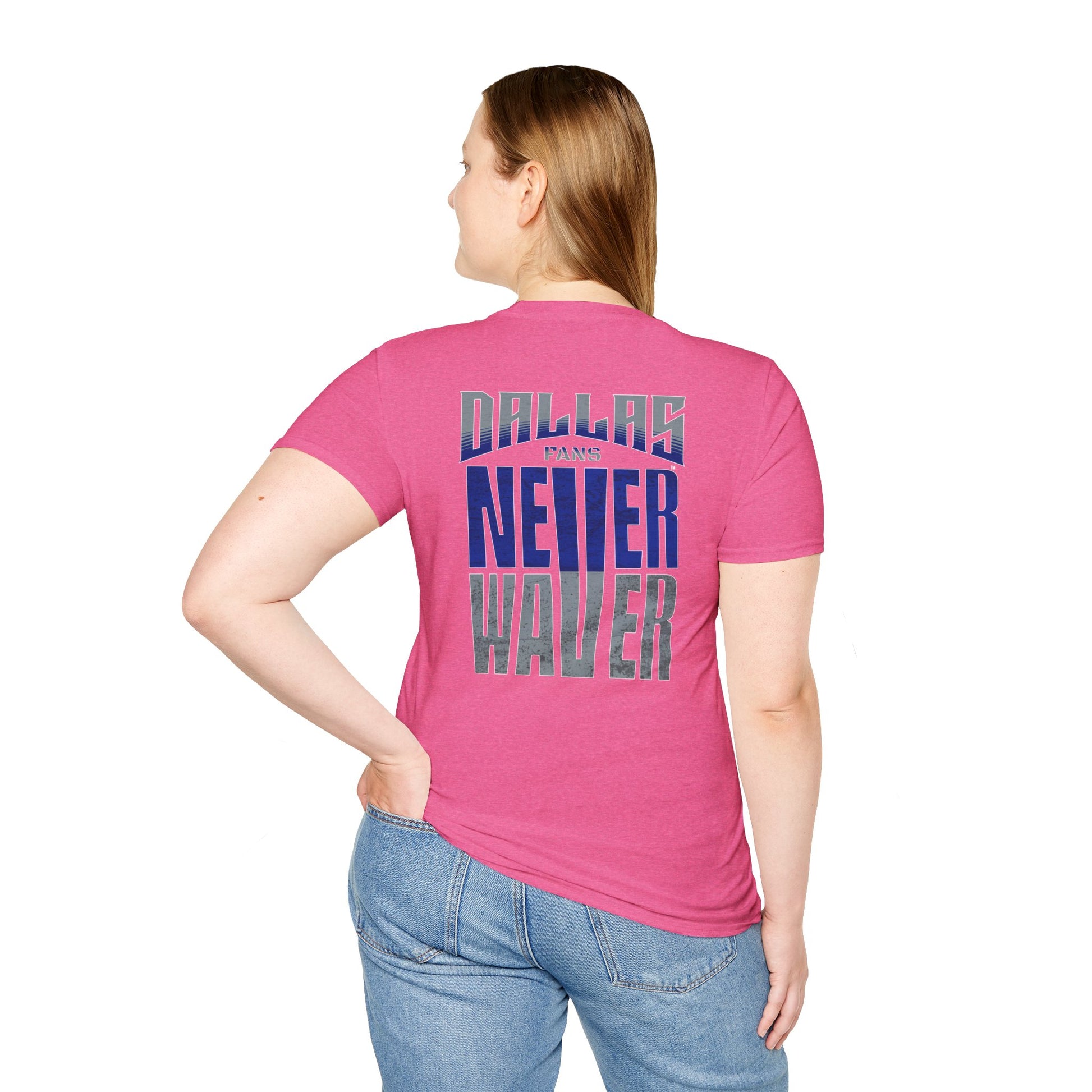 Dallas Fans Never Waver Unisex Softstyle T-Shirt - Never Waver