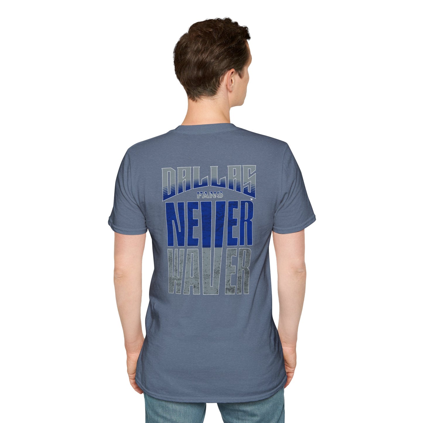 Dallas Fans Never Waver Unisex Softstyle T-Shirt - Never Waver