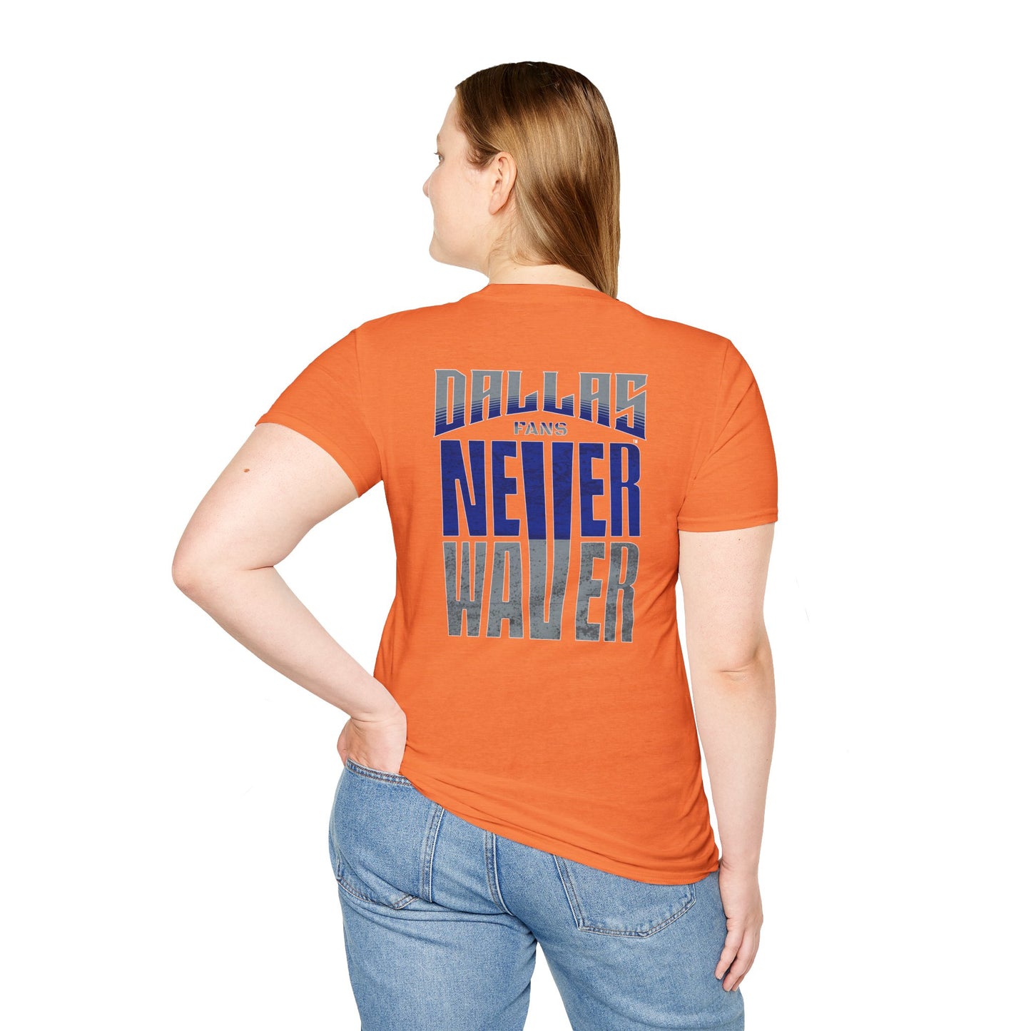 Dallas Fans Never Waver Unisex Softstyle T-Shirt - Never Waver