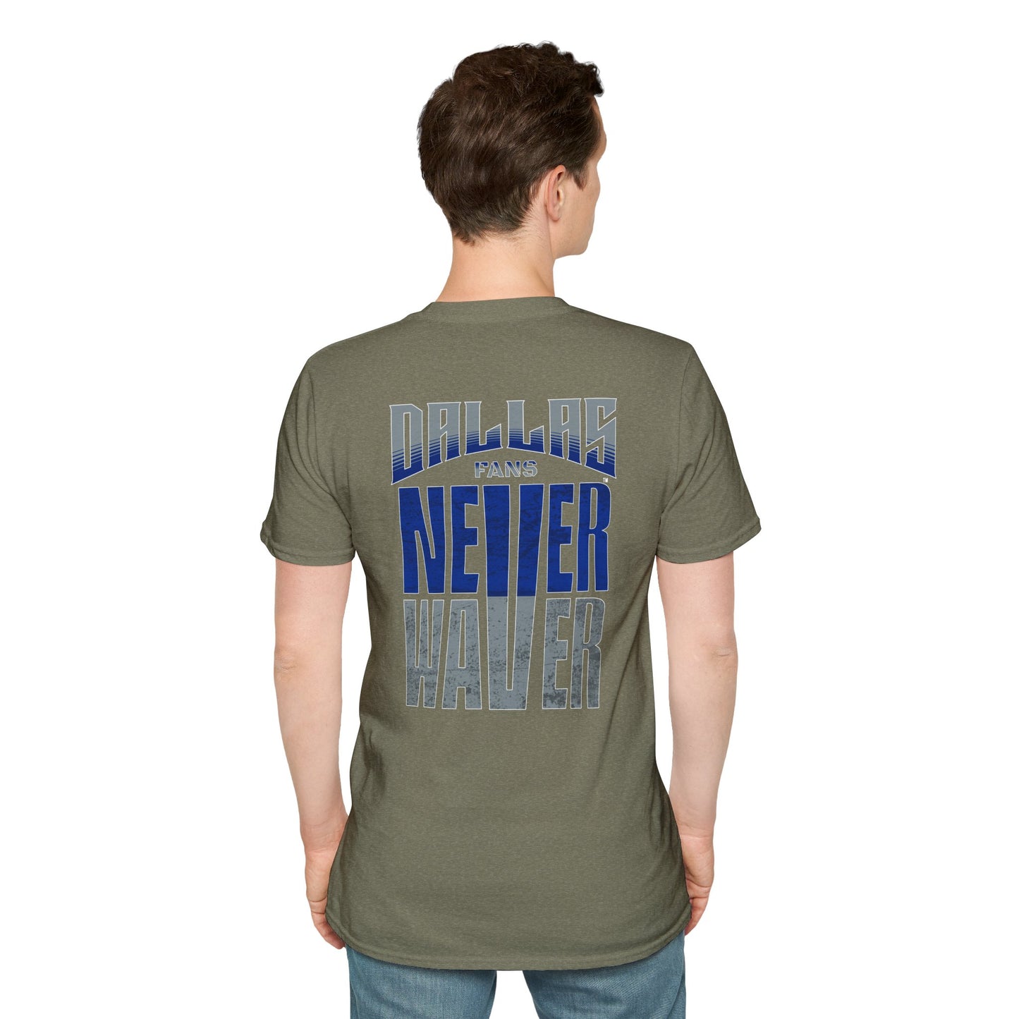 Dallas Fans Never Waver Unisex Softstyle T-Shirt - Never Waver