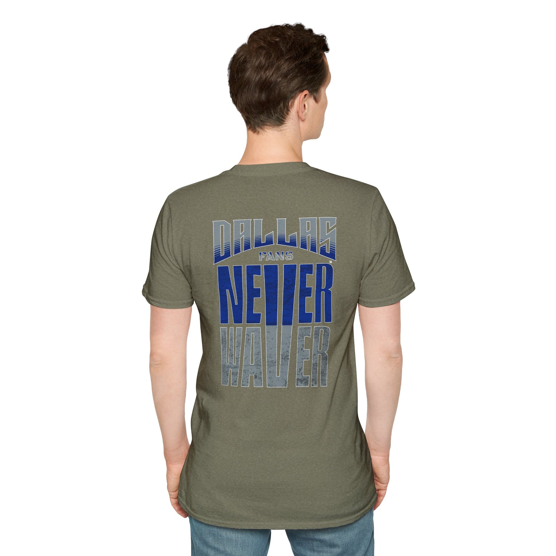 Dallas Fans Never Waver Unisex Softstyle T-Shirt - Never Waver