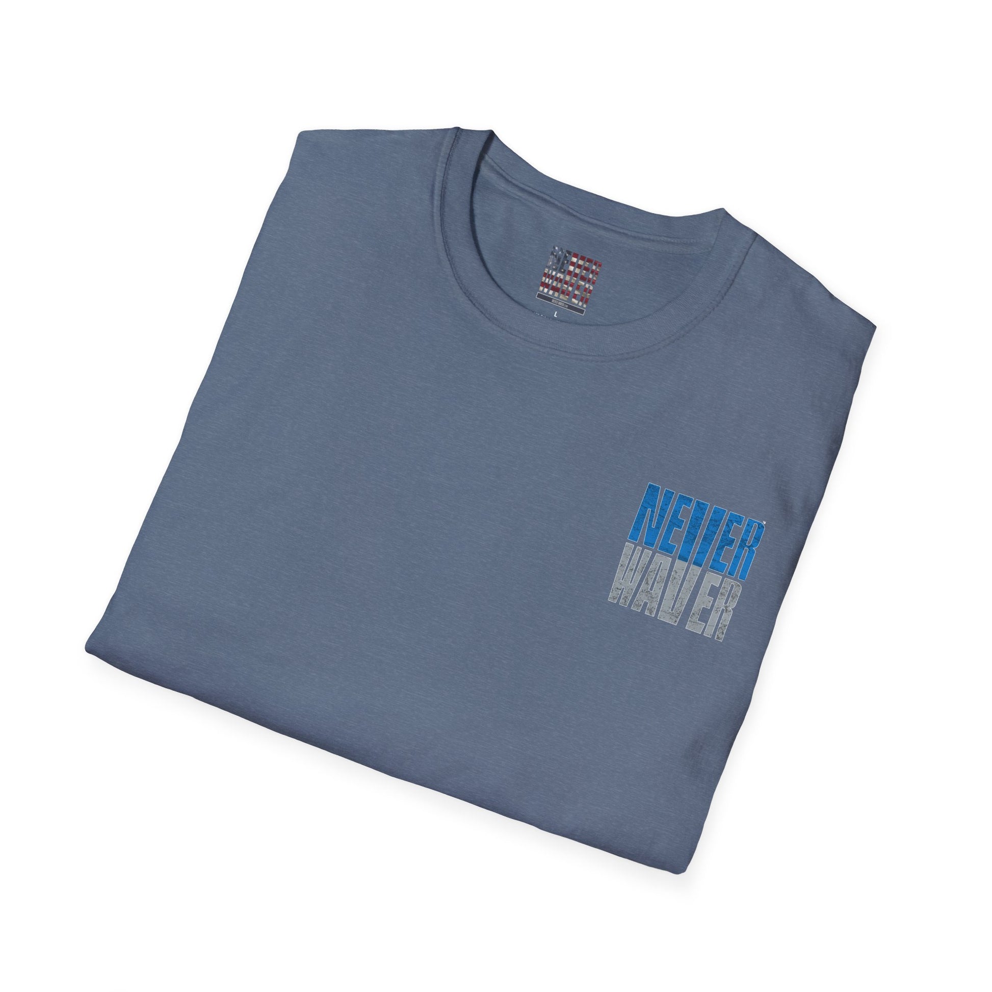 Detroit Fans Never Waver Unisex Softstyle T-Shirt - Never Waver