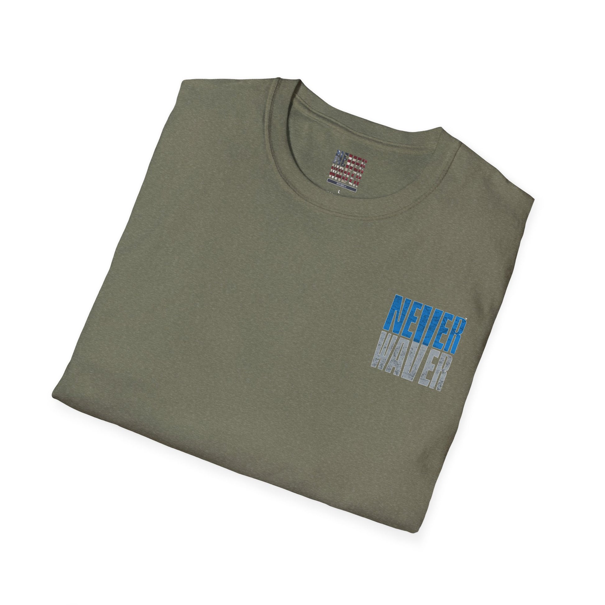 Detroit Fans Never Waver Unisex Softstyle T-Shirt - Never Waver