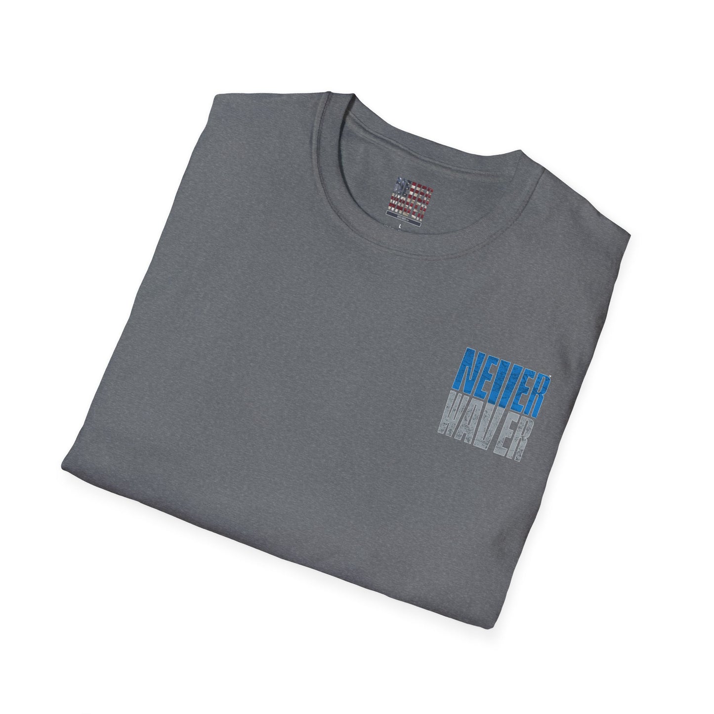Detroit Fans Never Waver Unisex Softstyle T-Shirt - Never Waver