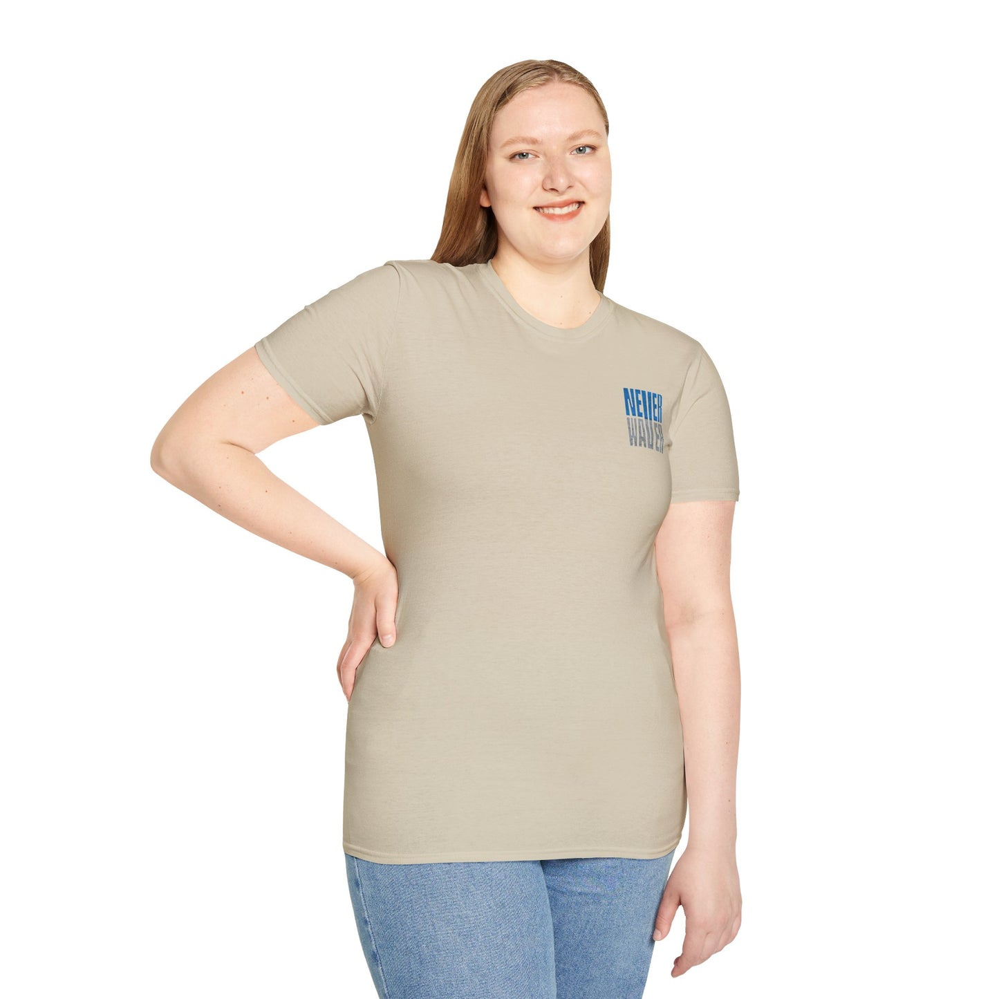 Detroit Fans Never Waver Unisex Softstyle T-Shirt - Never Waver
