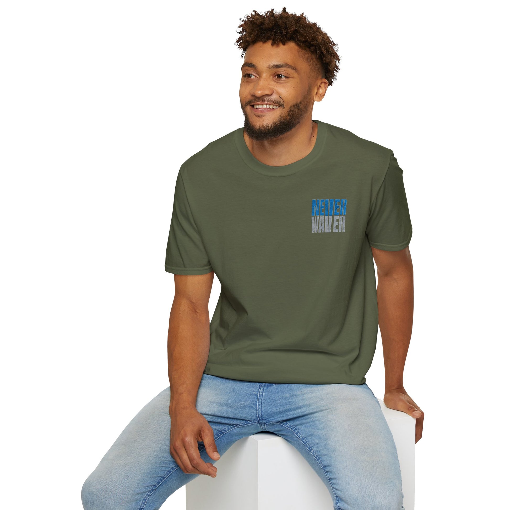 Detroit Fans Never Waver Unisex Softstyle T-Shirt - Never Waver