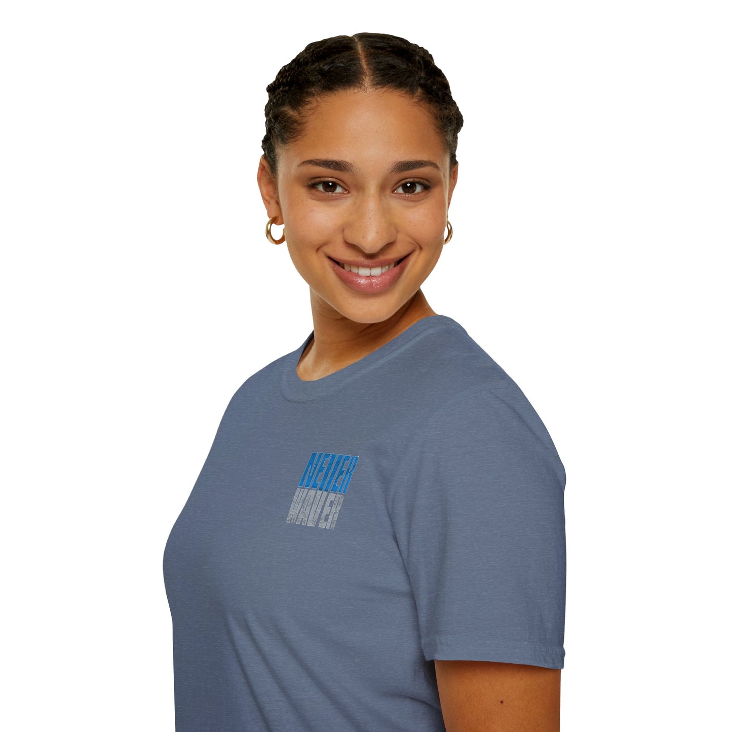 Detroit Fans Never Waver Unisex Softstyle T-Shirt - Never Waver