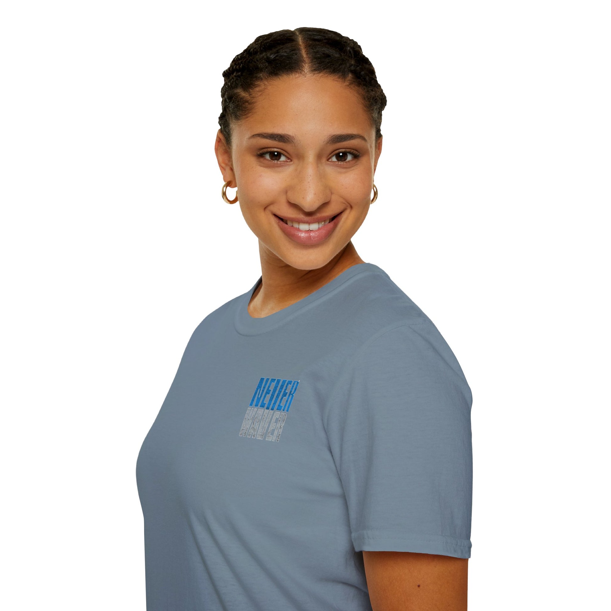 Detroit Fans Never Waver Unisex Softstyle T-Shirt - Never Waver