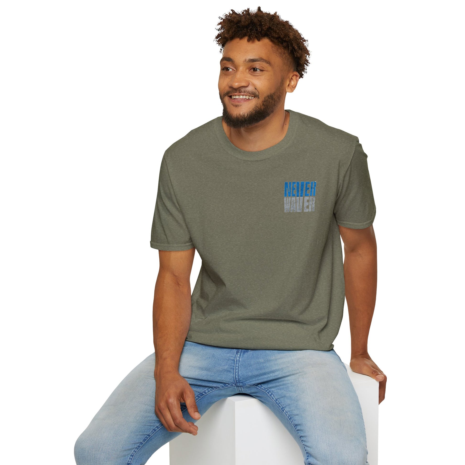 Detroit Fans Never Waver Unisex Softstyle T-Shirt - Never Waver