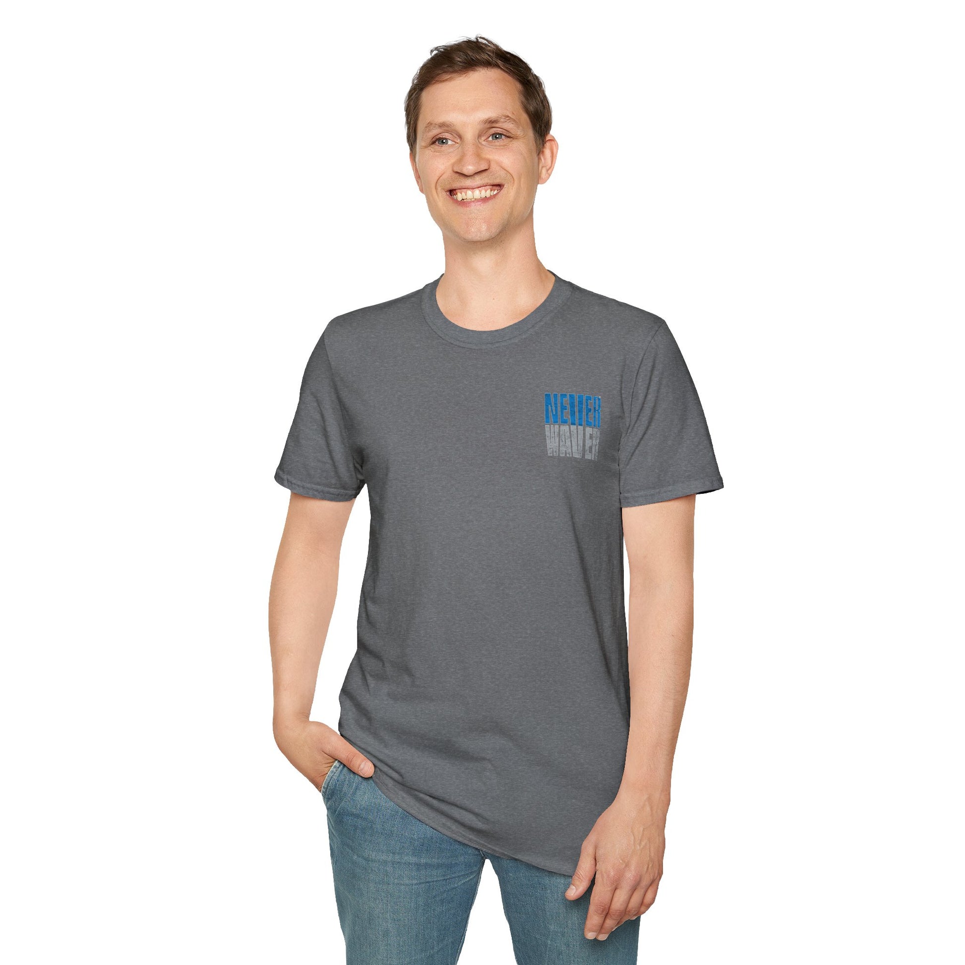 Detroit Fans Never Waver Unisex Softstyle T-Shirt - Never Waver