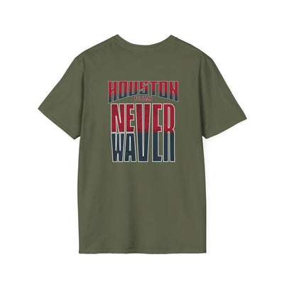 Huston Fans Never Waver Unisex Softstyle T-Shirt - Never Waver