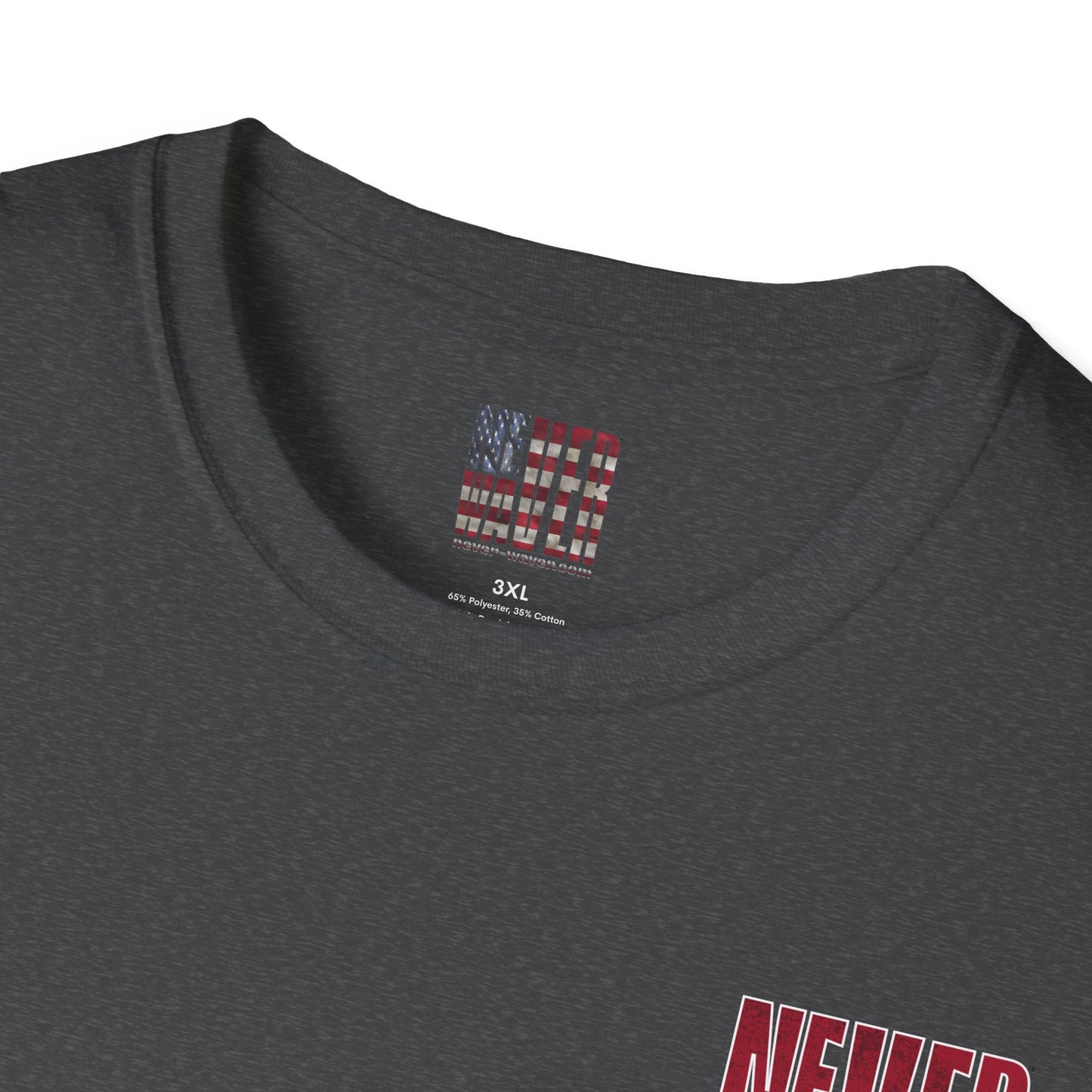 Huston Fans Never Waver Unisex Softstyle T-Shirt - Never Waver