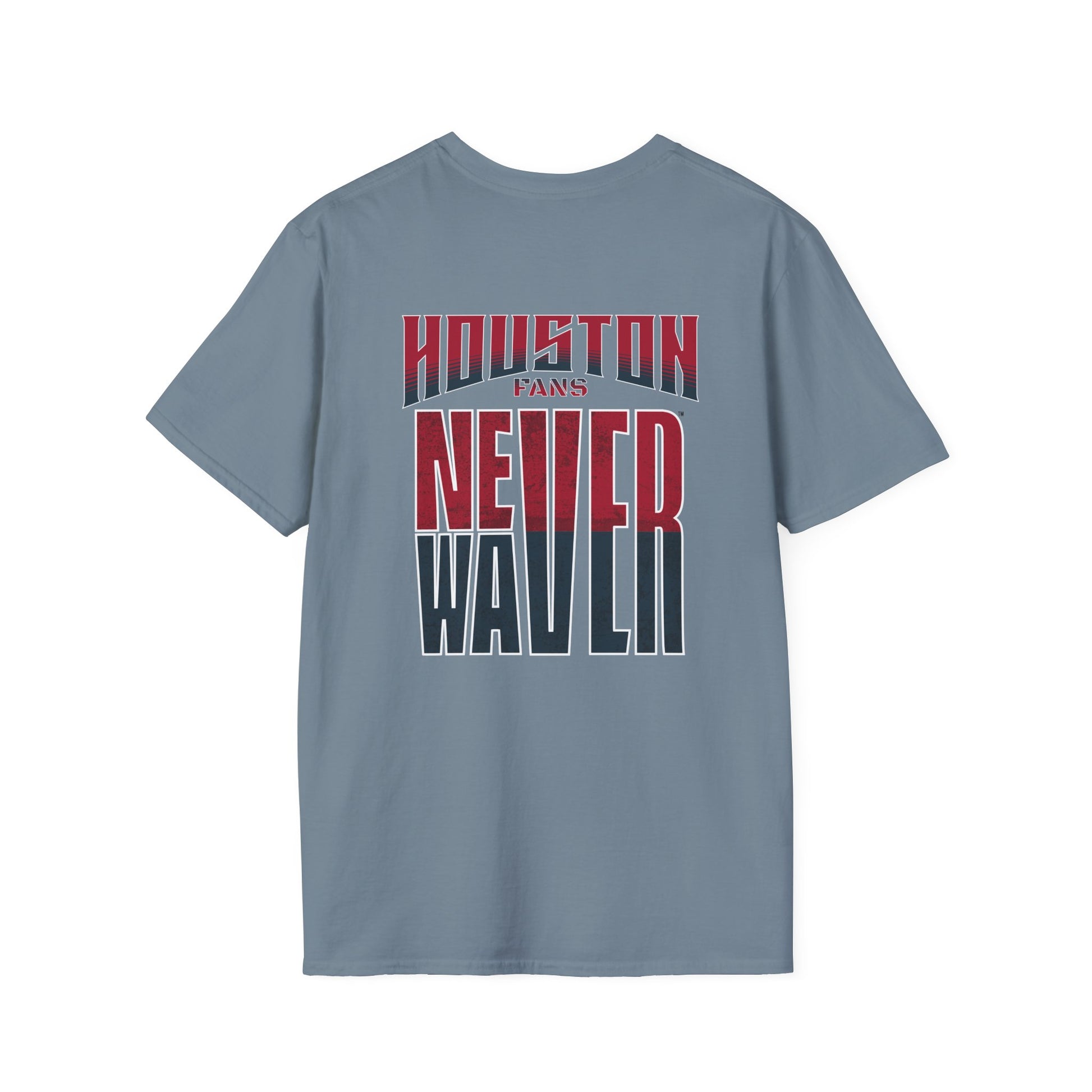Huston Fans Never Waver Unisex Softstyle T-Shirt - Never Waver