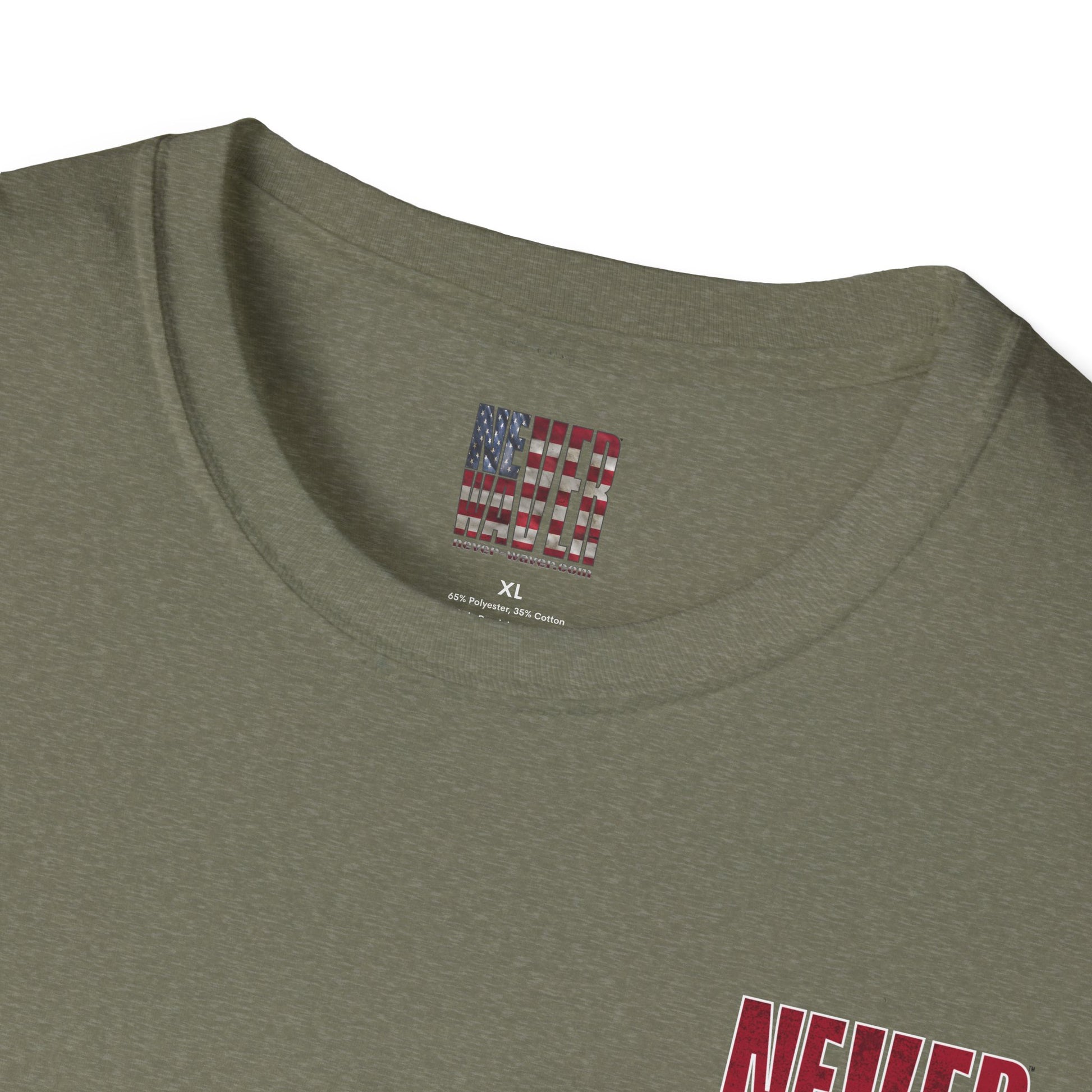 Huston Fans Never Waver Unisex Softstyle T-Shirt - Never Waver