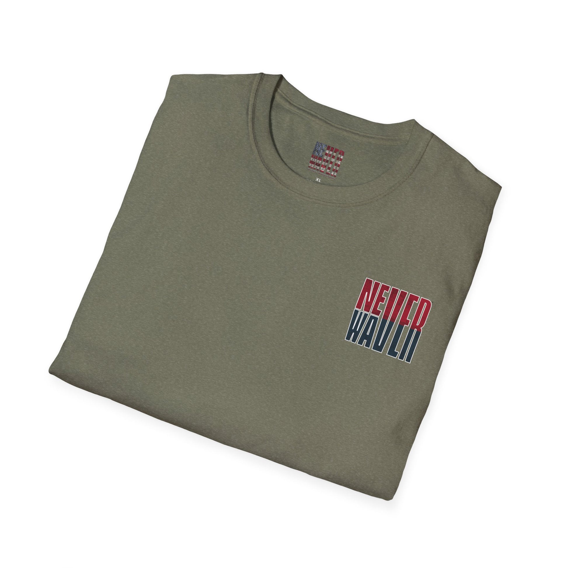 Huston Fans Never Waver Unisex Softstyle T-Shirt - Never Waver